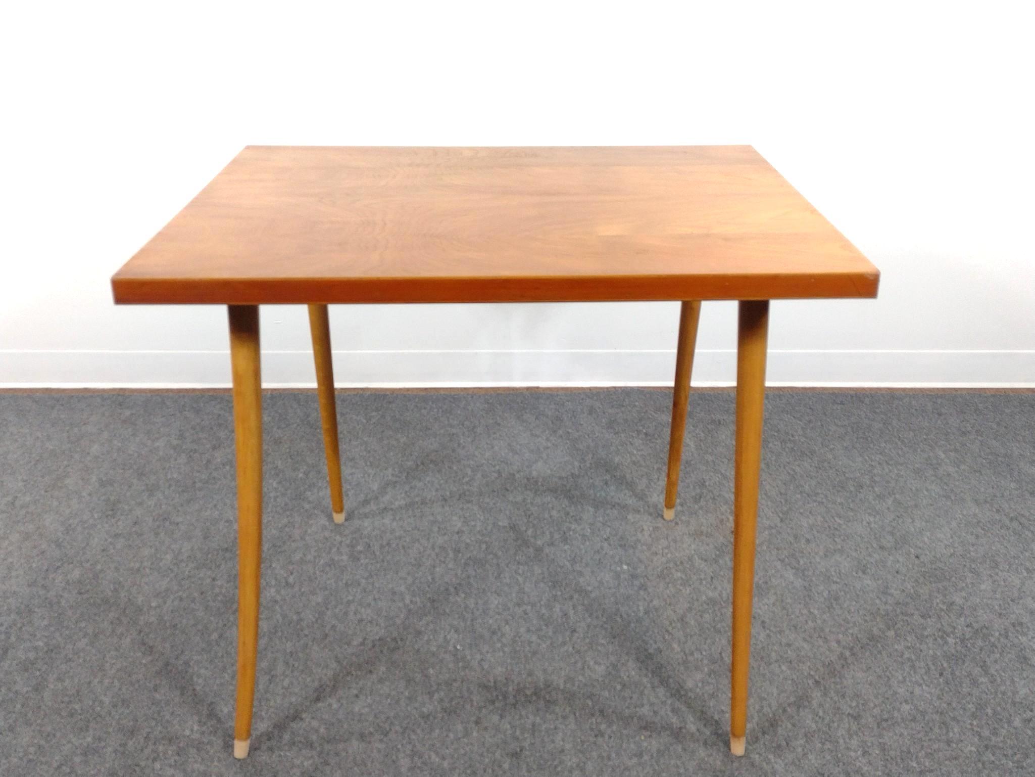 Mid-Century Modern Pine Accent Table