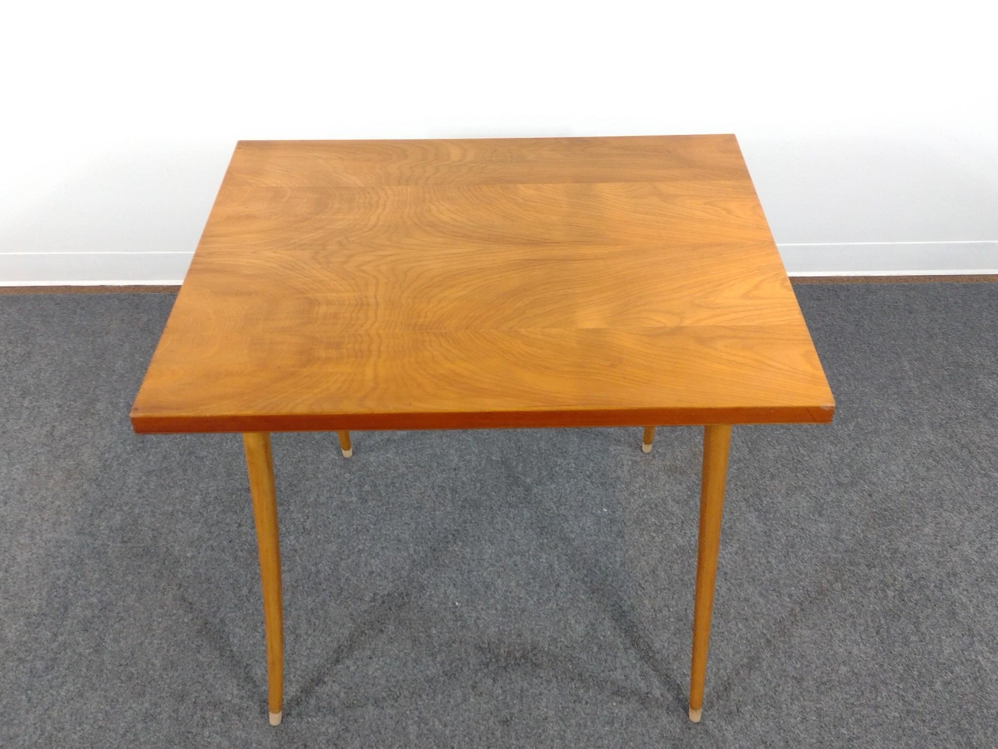 Mid-Century Modern Pine Accent Table