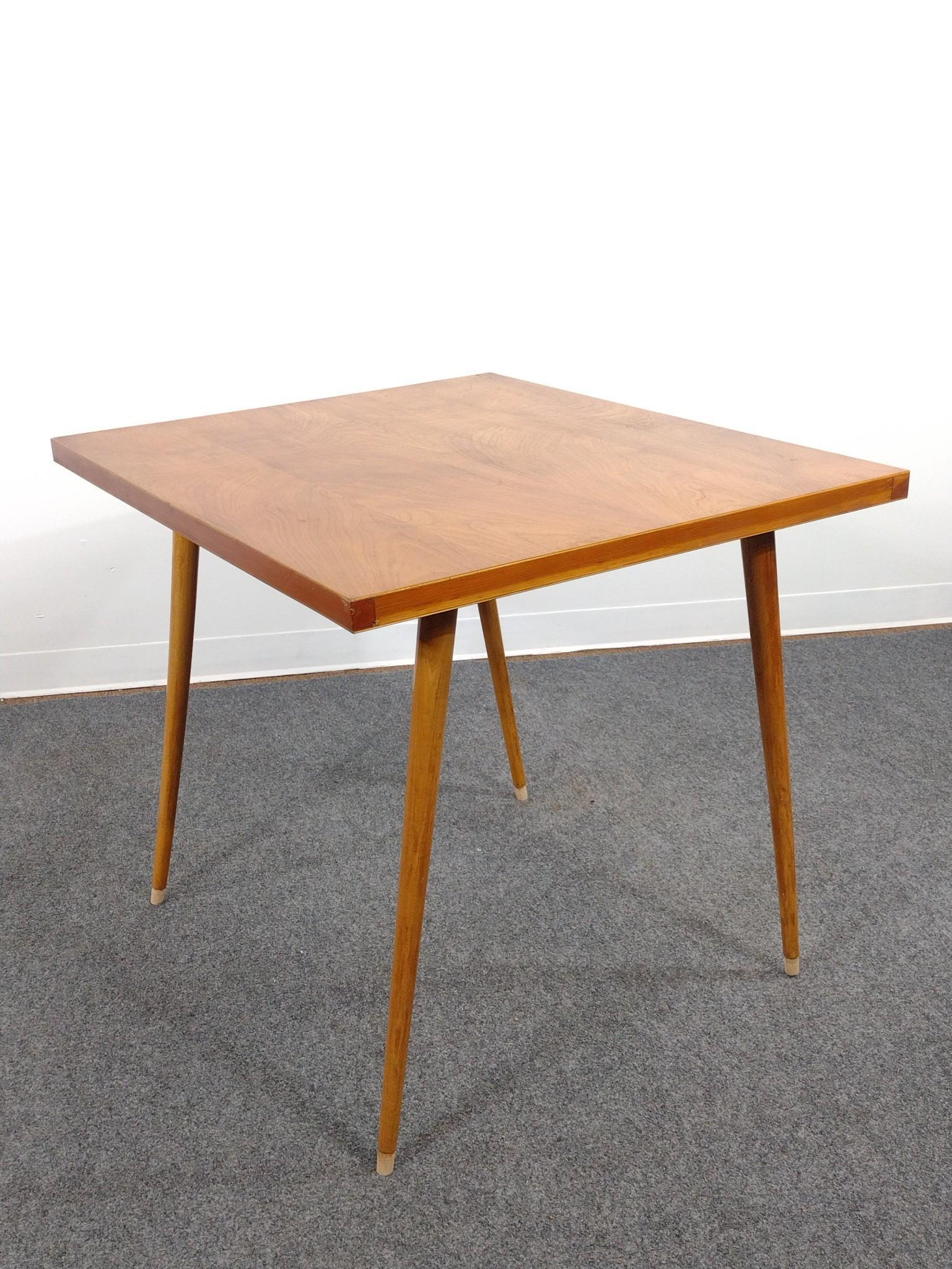 Mid-Century Modern Pine Accent Table