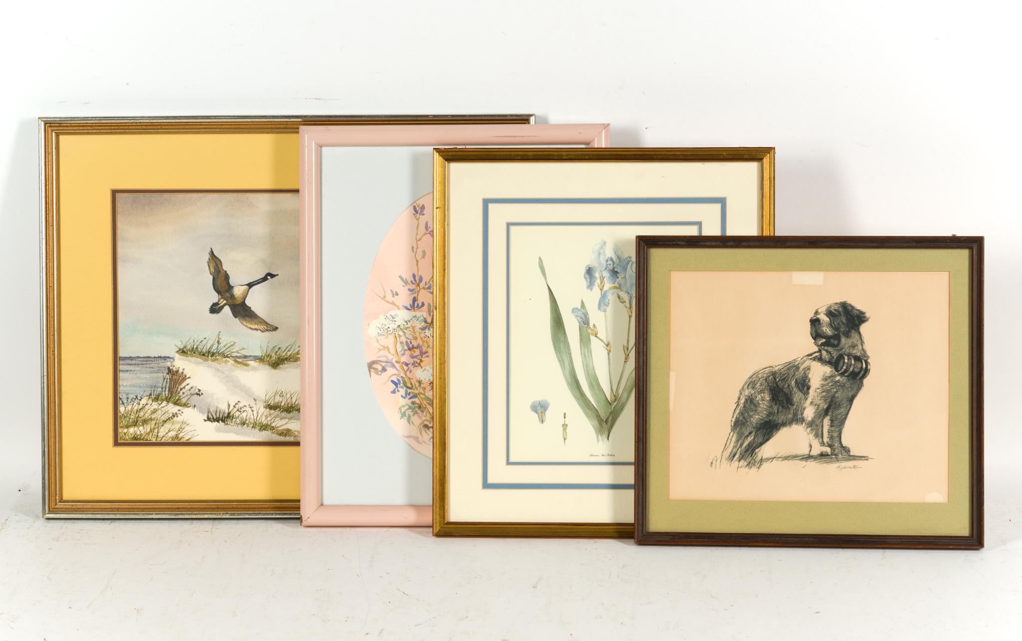4 Framed Art Prints and Etchings
