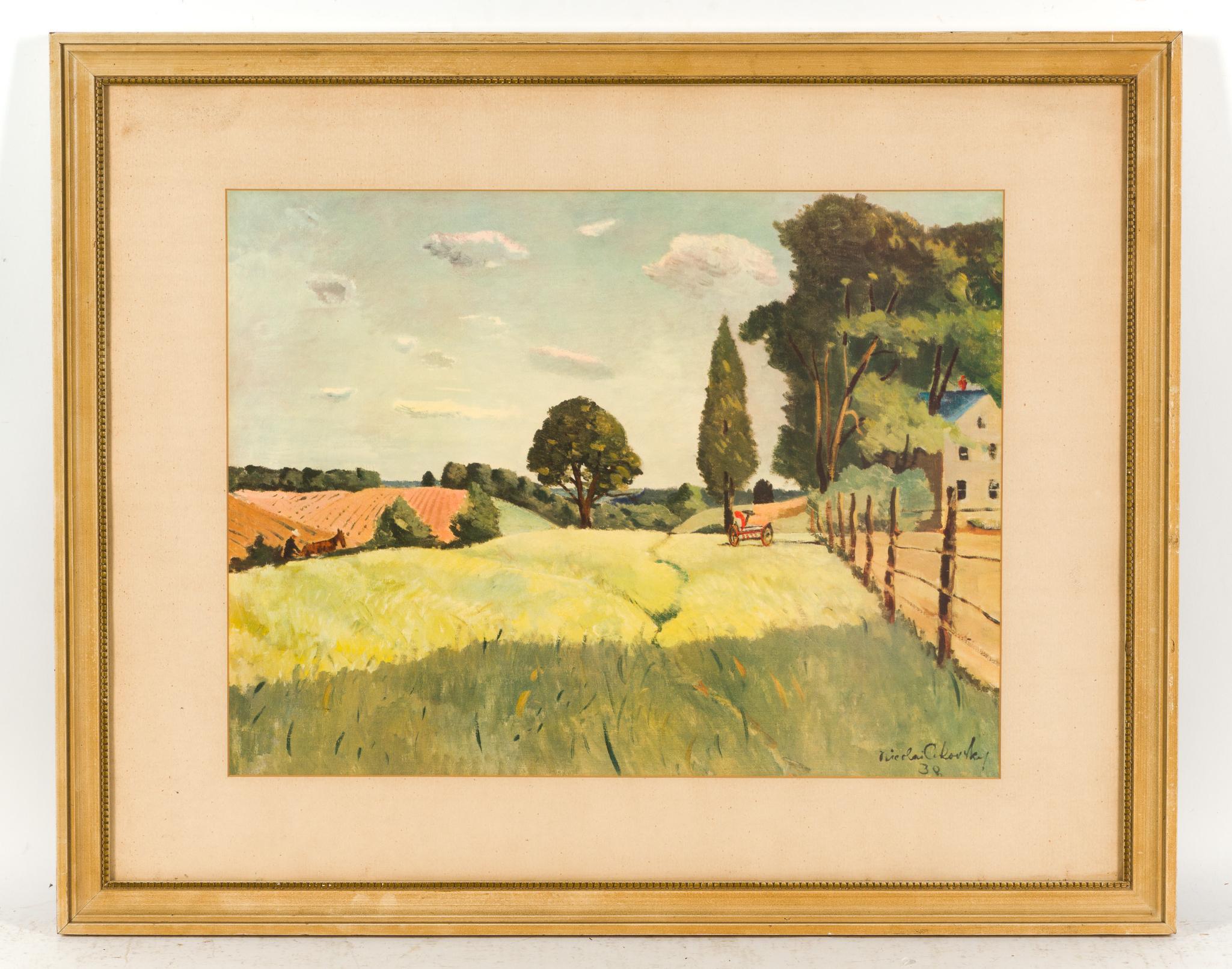 4 Framed Landscape Paintings and Watercolors
