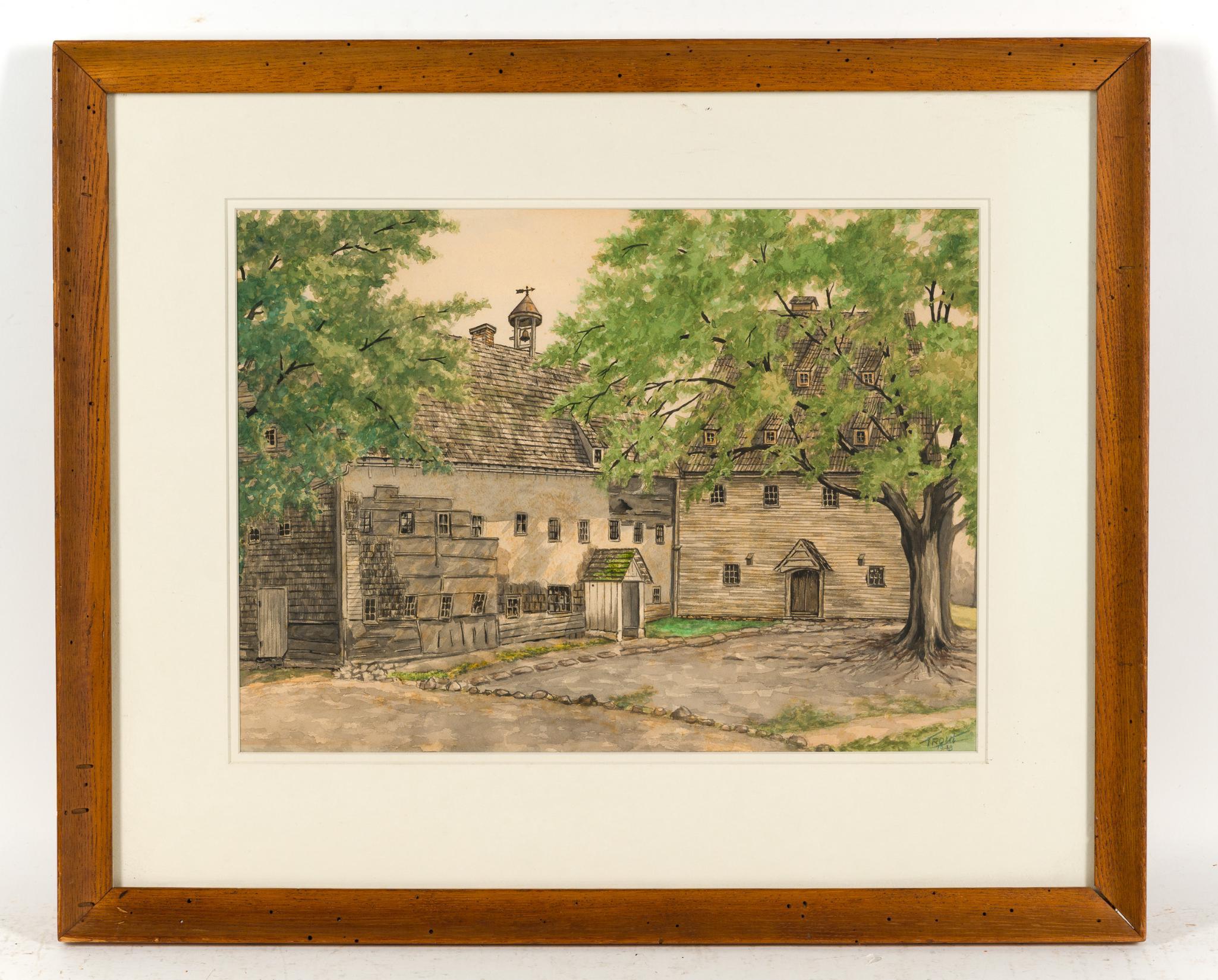 4 Framed Landscape Paintings and Watercolors