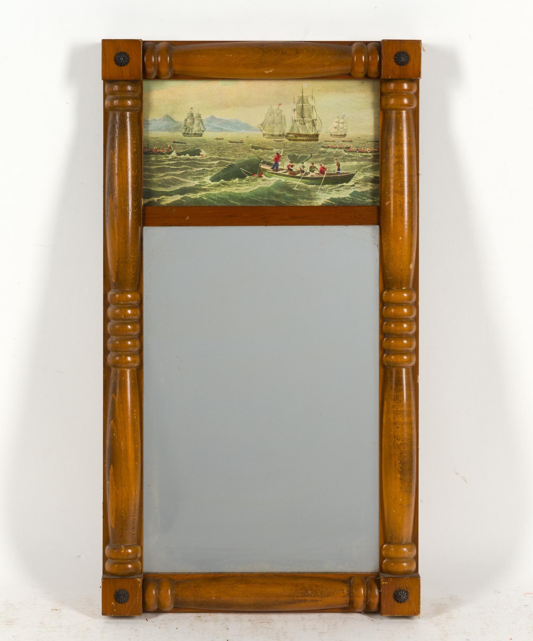 Naval Painted Mirror and Print