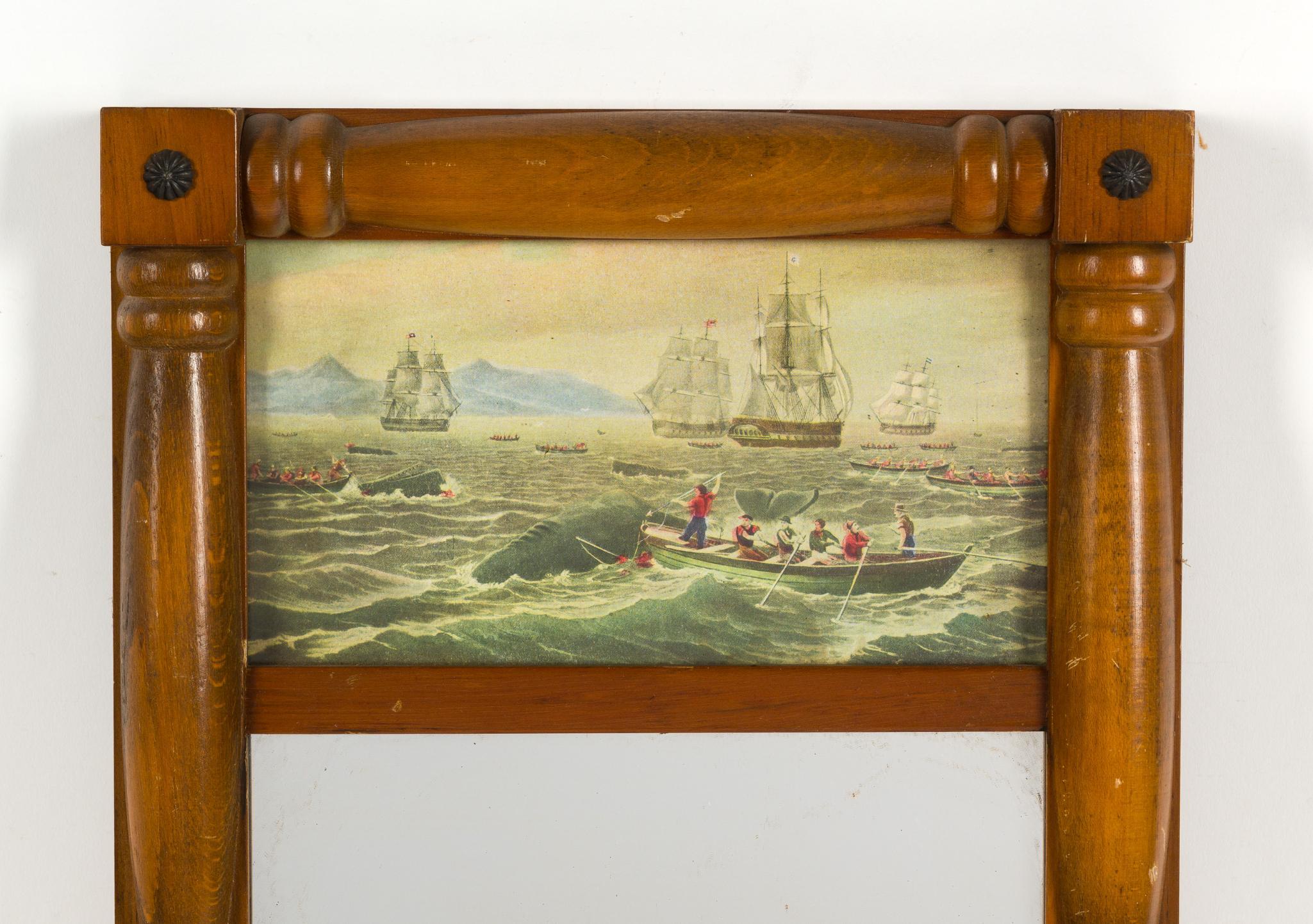 Naval Painted Mirror and Print