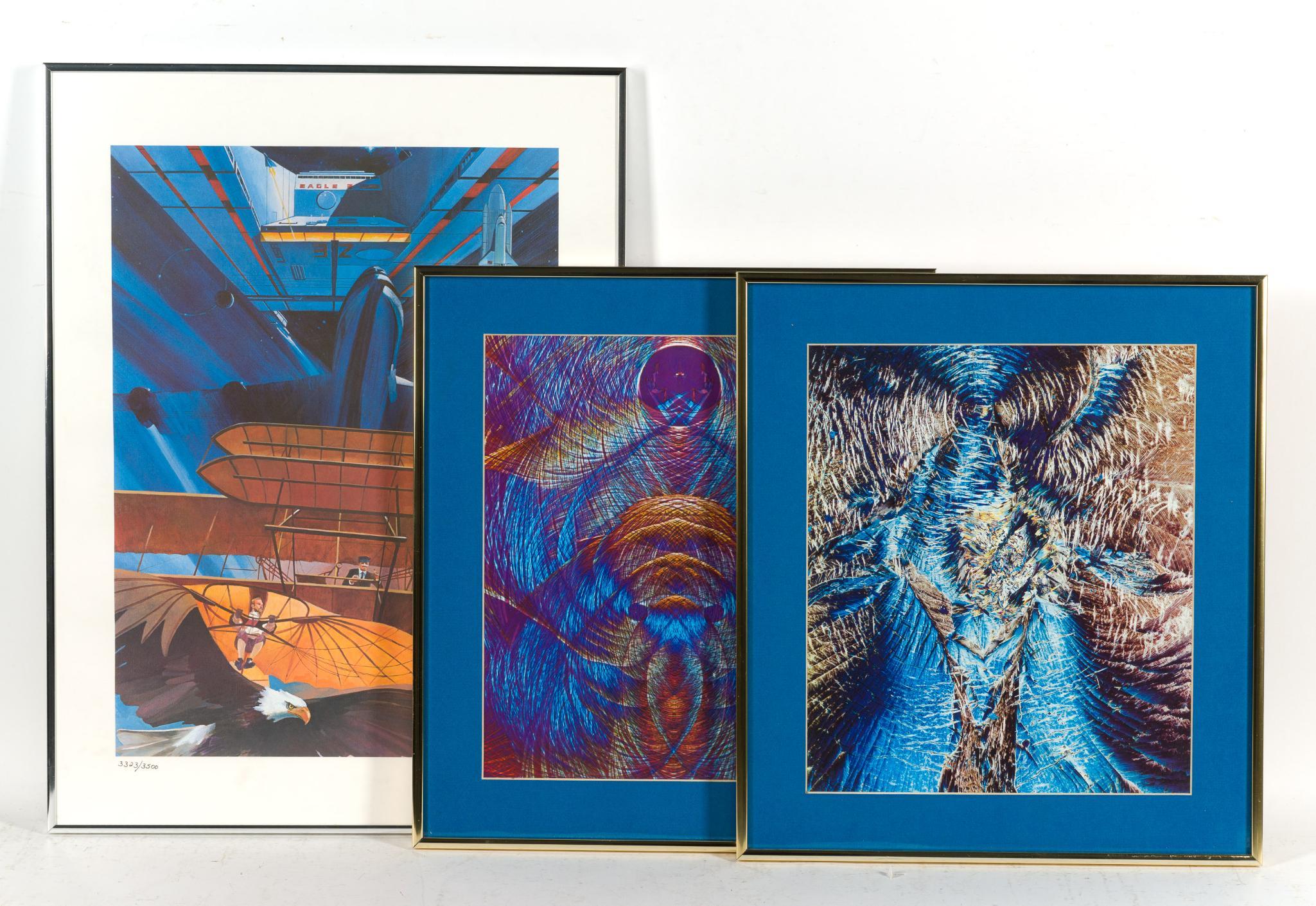3 Framed Contemporary Art Prints