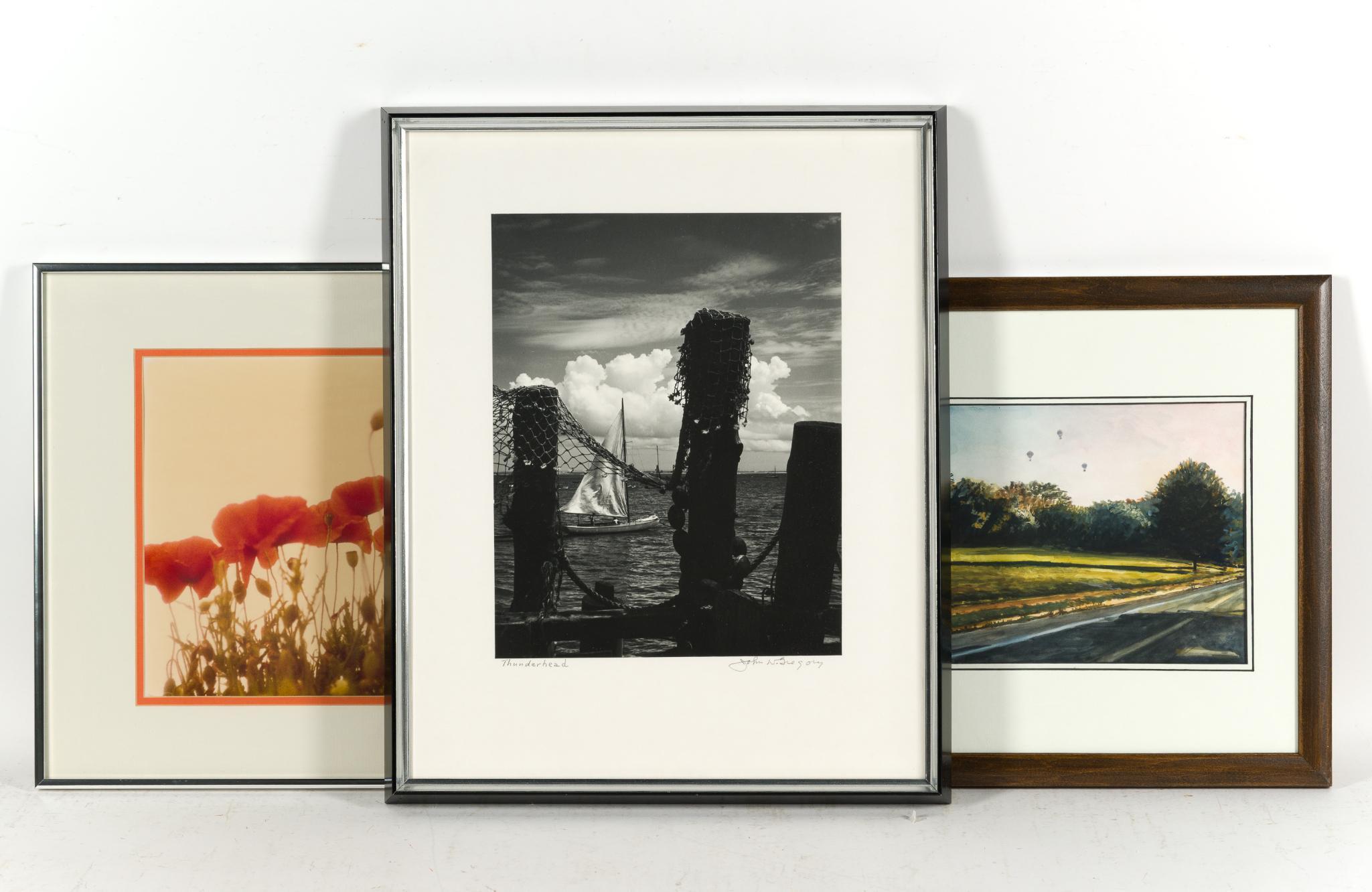 3 Framed Artworks Incl. John W. Gregory Thunderhead