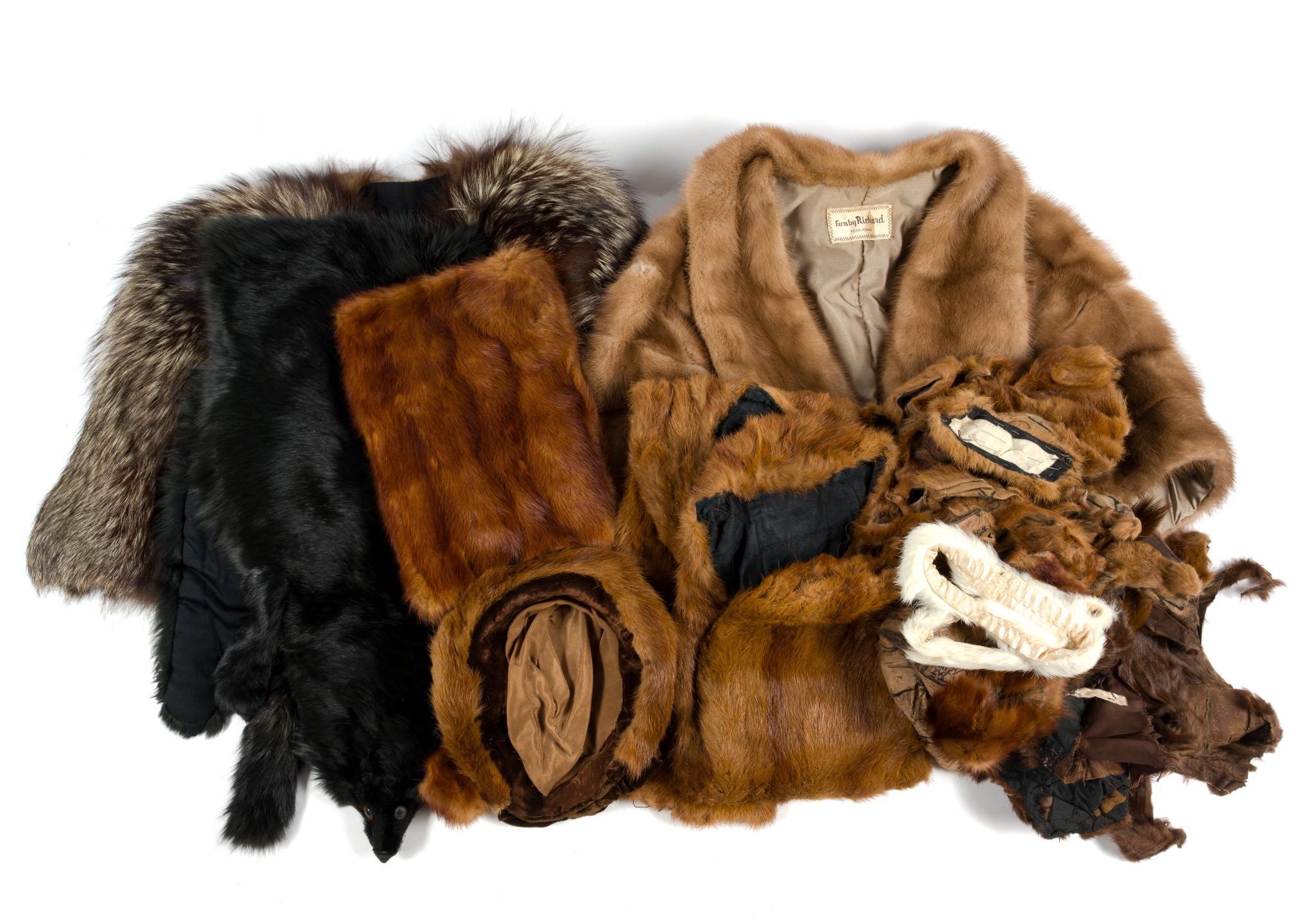 Mink Stoles, Fur Scarf & Real Fur Sewing Scraps