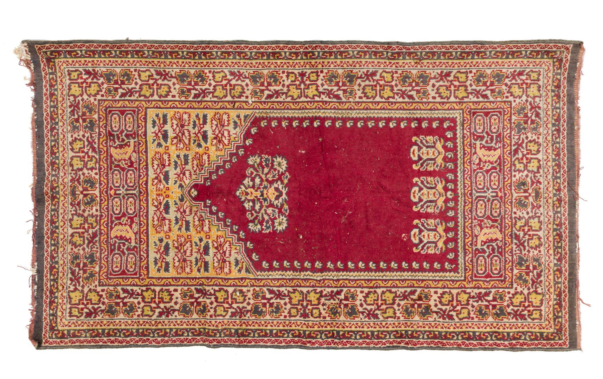Vintage Persian Prayer Rug & Baluch Balisht