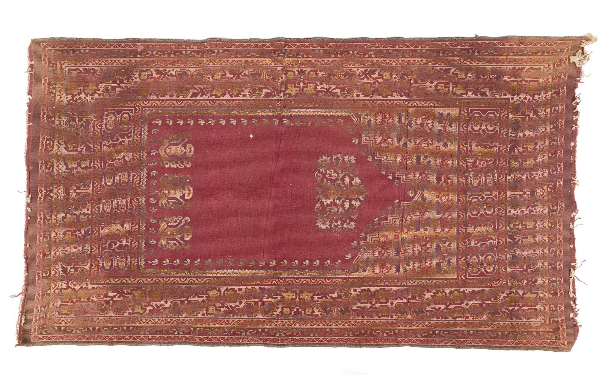Vintage Persian Prayer Rug & Baluch Balisht