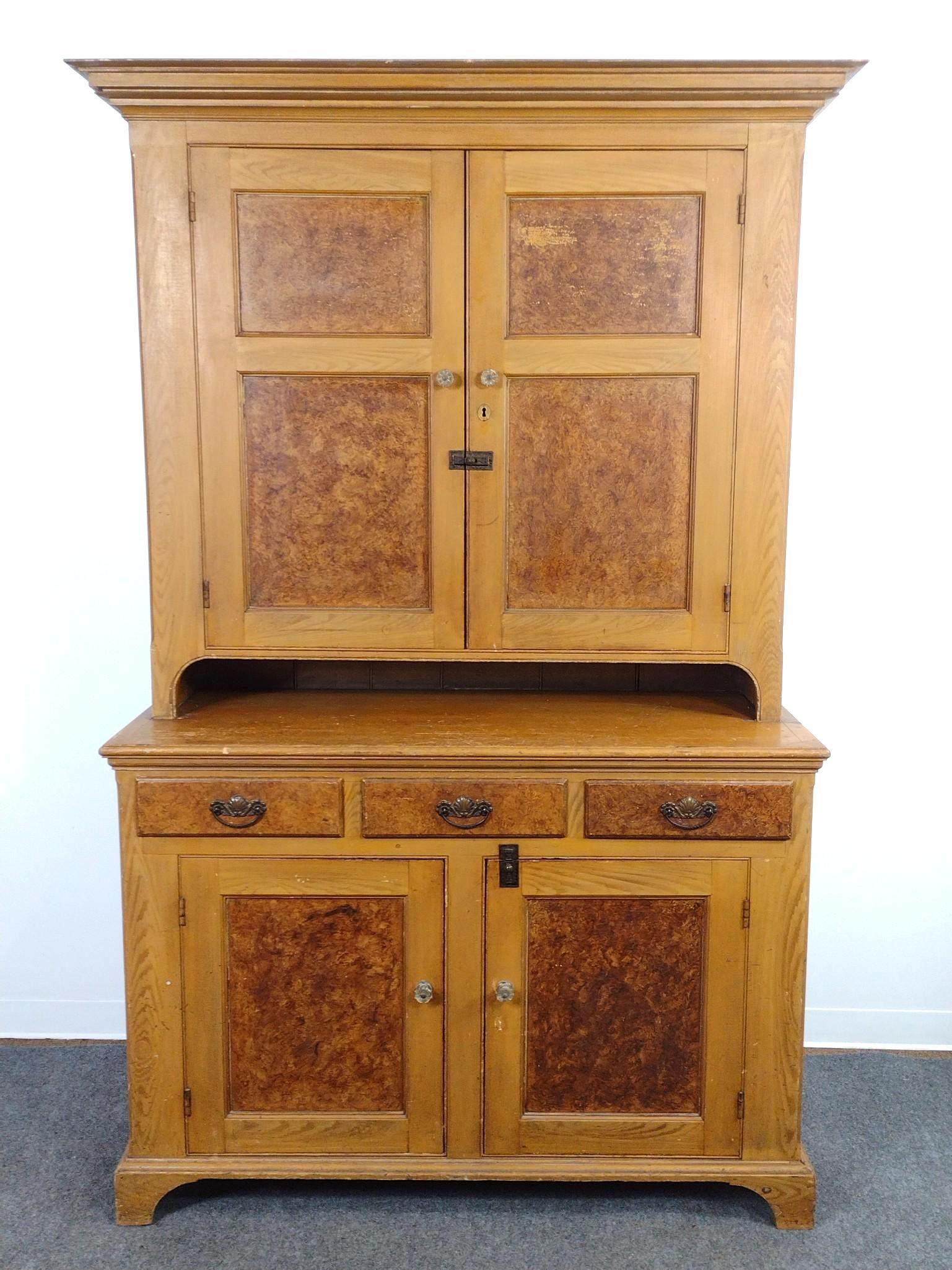 Antique Stepback Cupboard