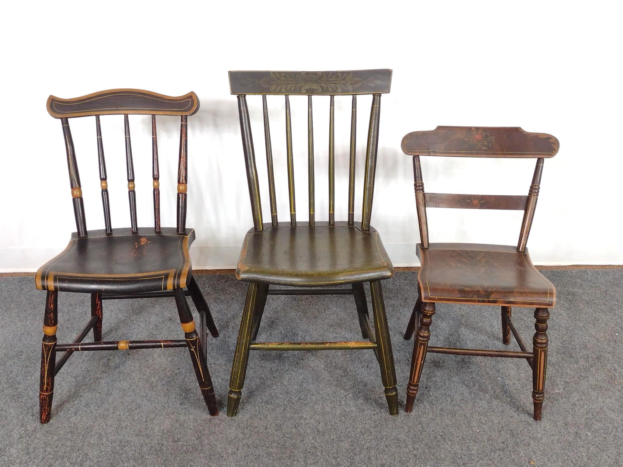 3 Painted Chairs