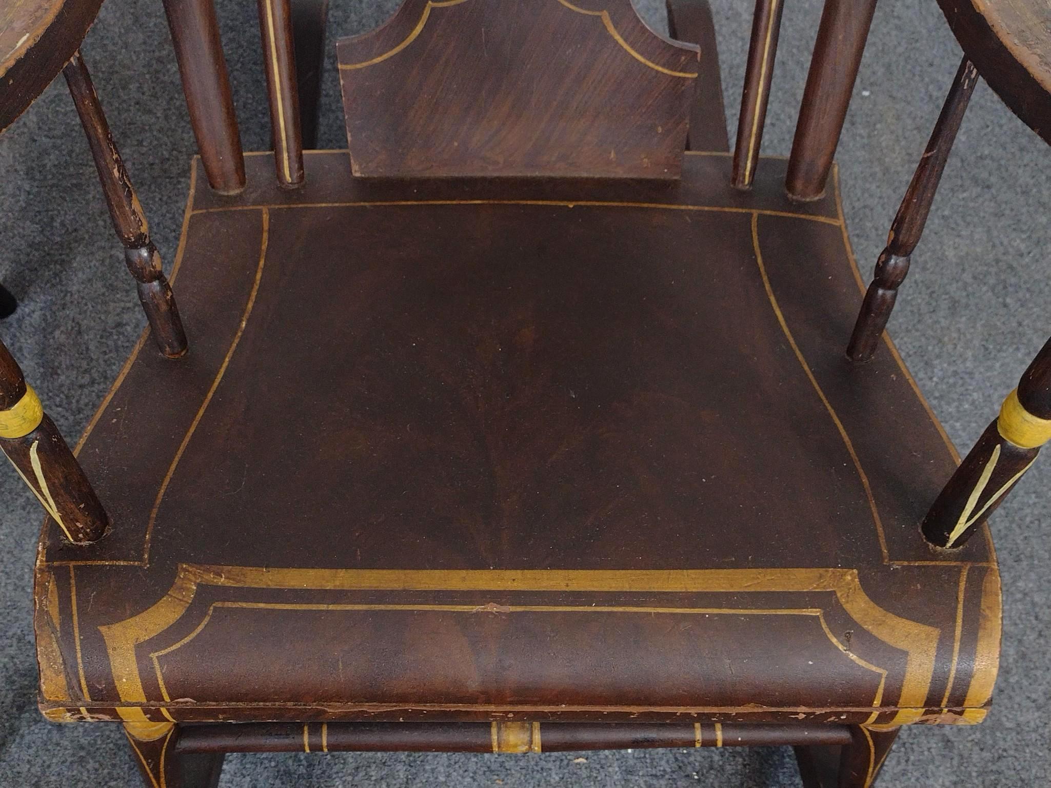 Painted Rocker and University Chair