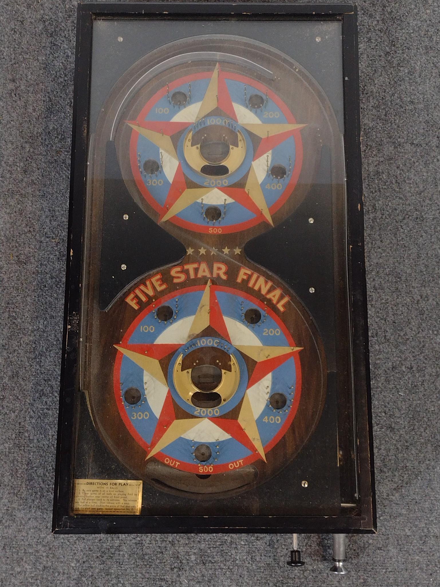 Five Star Final Countertop Pinball Machine