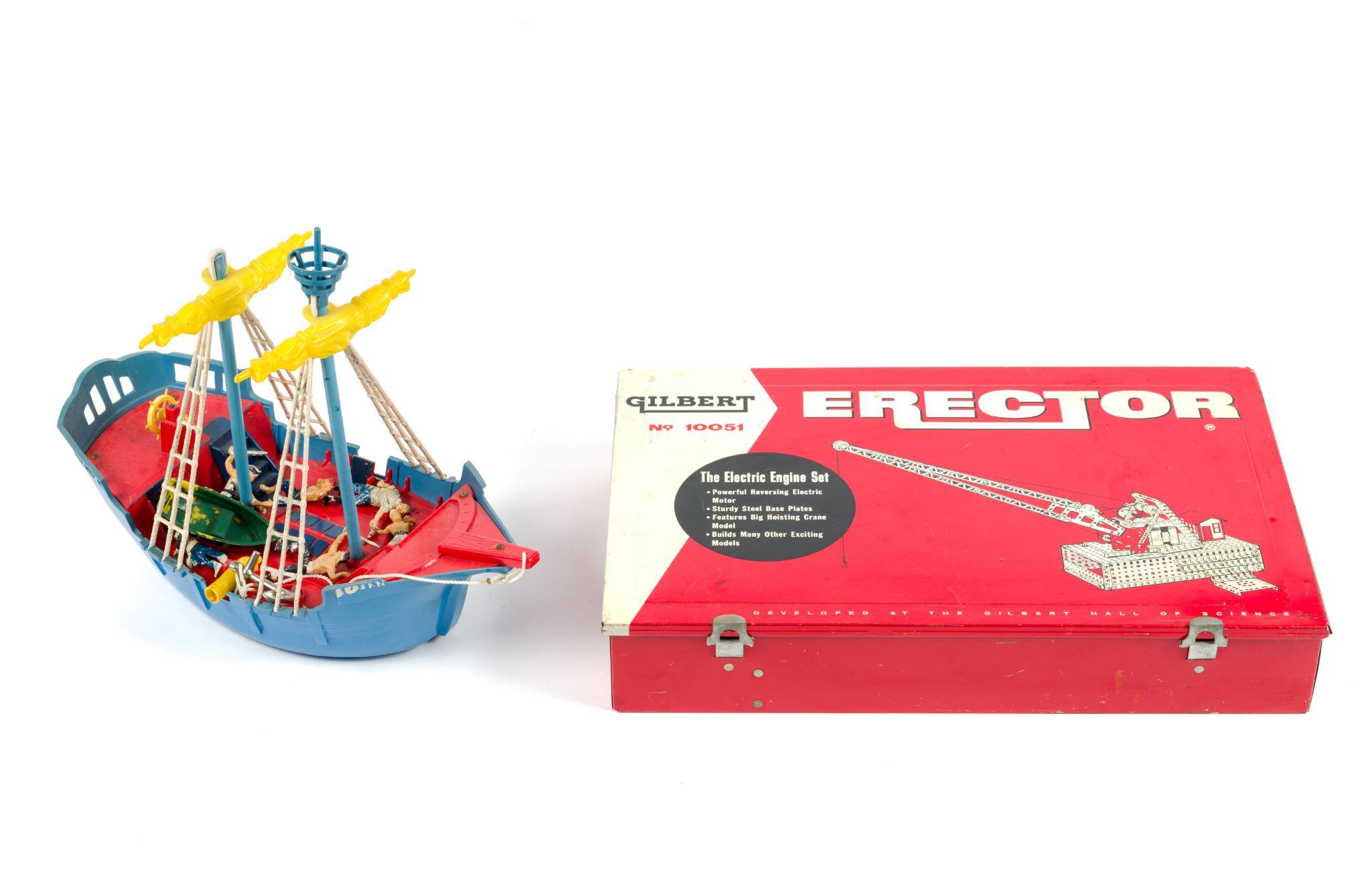 Ideal Toys Pirate Ship & Gilbert Erector Set No. 10051