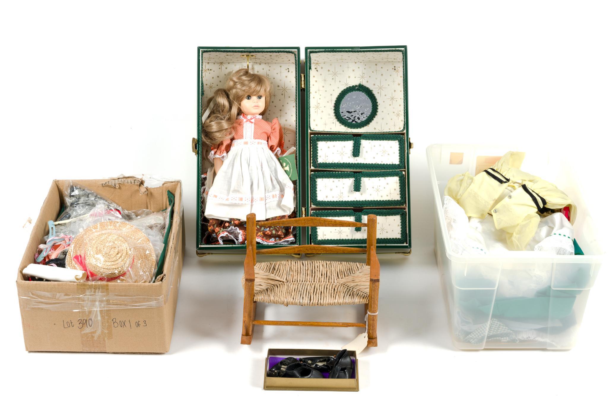 Robin Woods Doll in Carrying Case & Doll Clothes