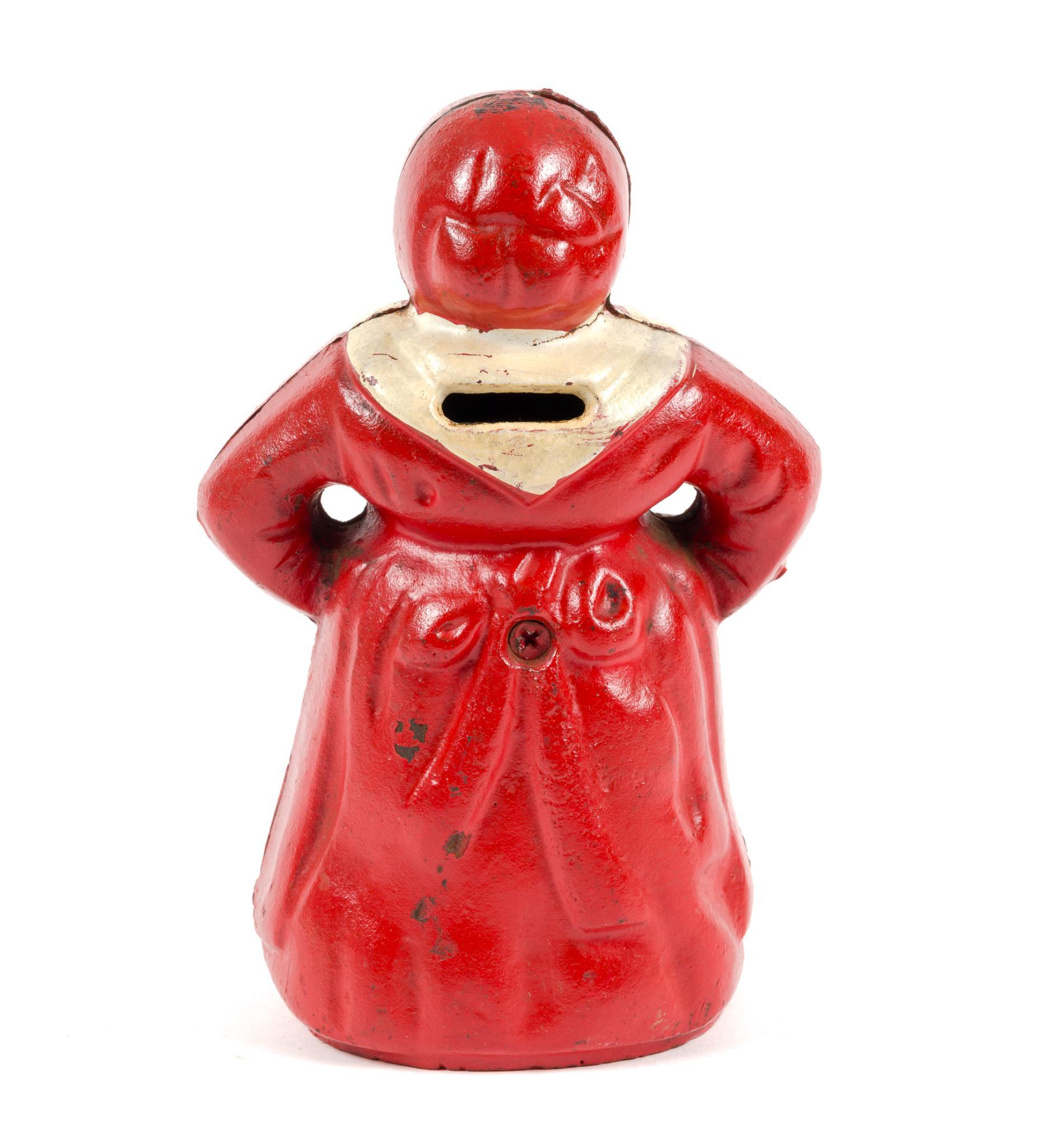 Vintage Cast Iron Black Americana "Mammy" Bank