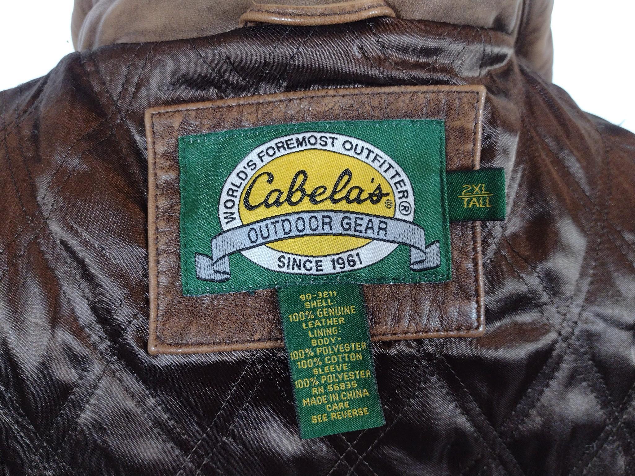 Vintage Men's Cabela's Leather Jacket