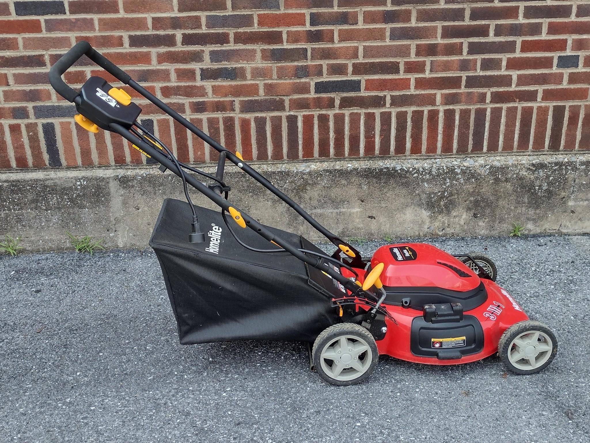 Hoelite 12Amp Electric 3 In 1 Lawn Mower
