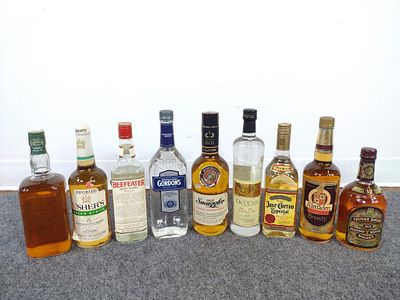9 Bottles of Estate Alcohol. Includes Ocucaje Pure Pisco, Chivas Regal Whiskey, Jose Cuervo 