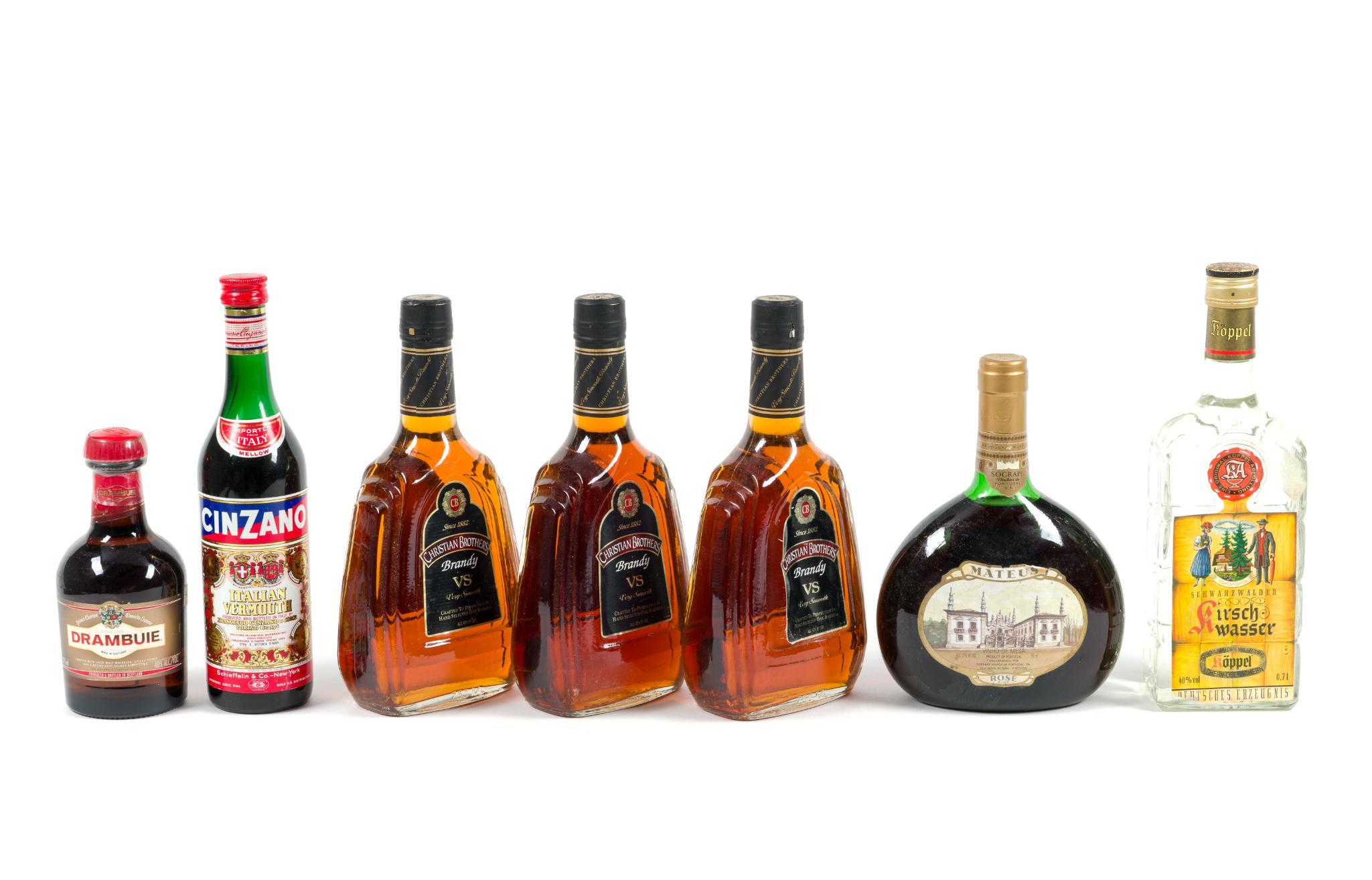 7 Bottles of Estate Alcohol