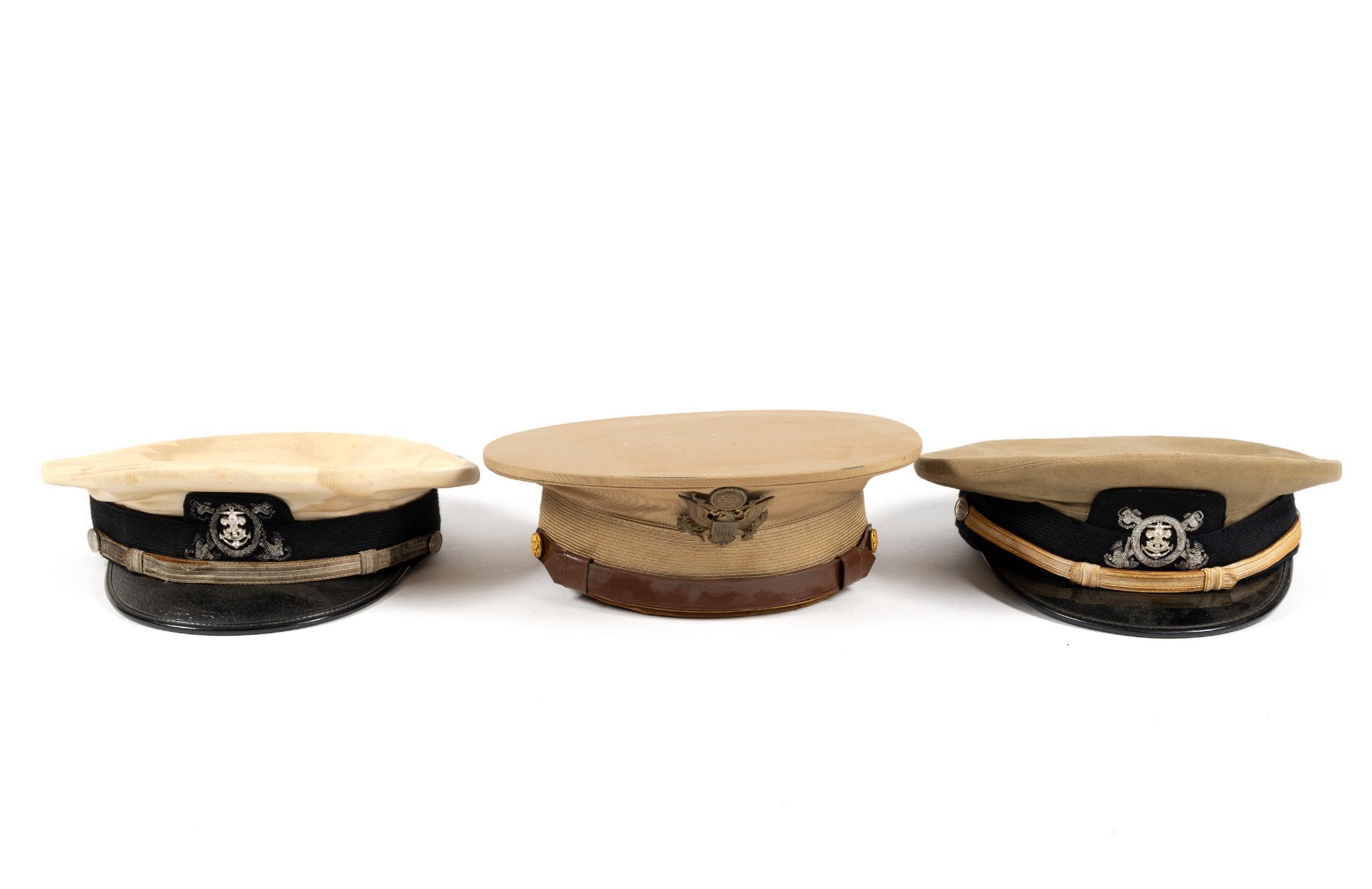 9 Vintage Hats incl. Naval Hats