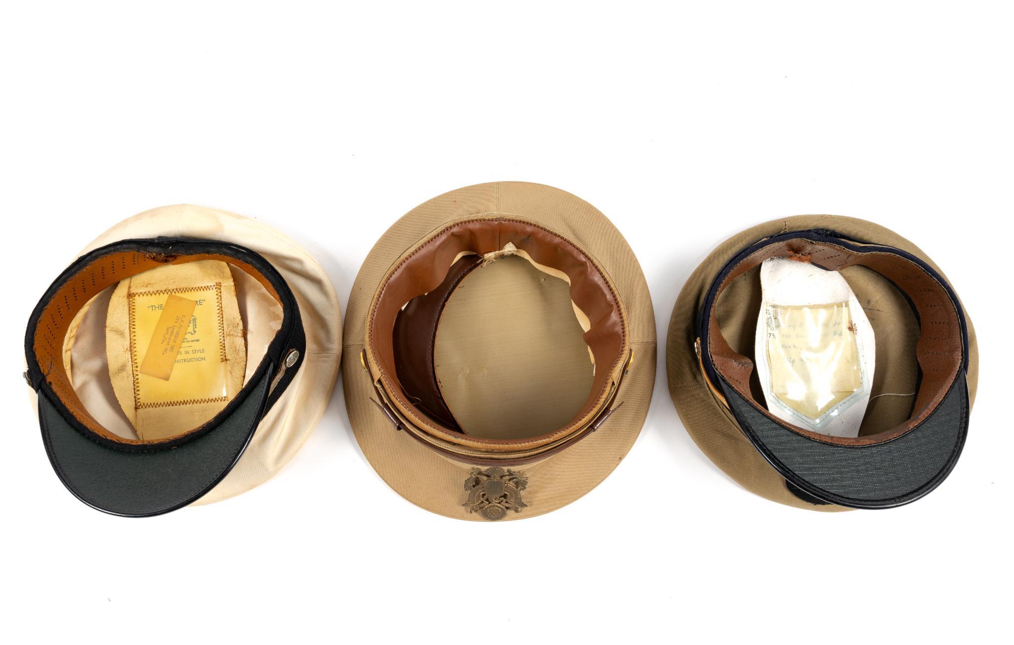 9 Vintage Hats incl. Naval Hats
