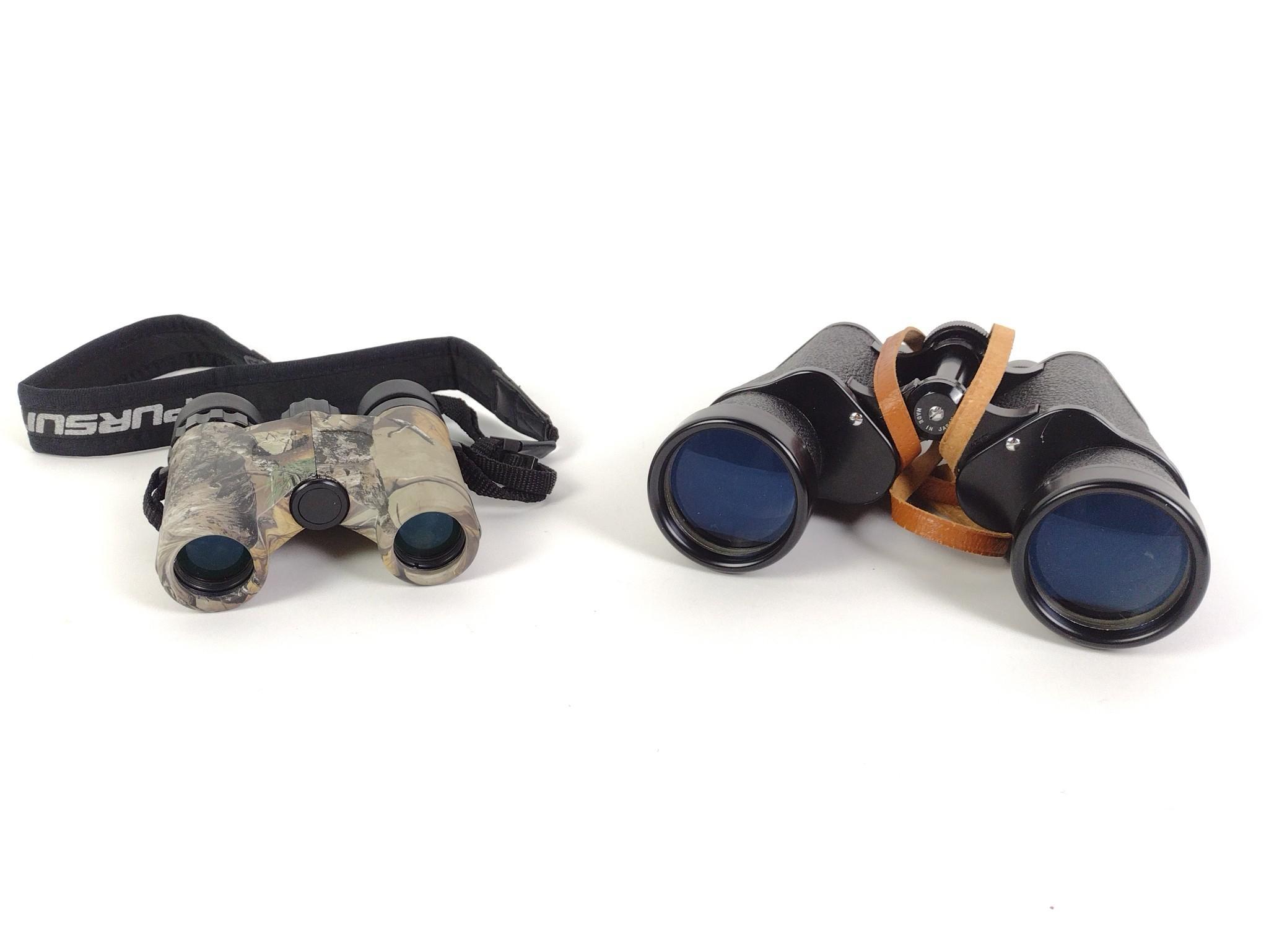 2 Pairs Binoculars & 2 Canon Cameras