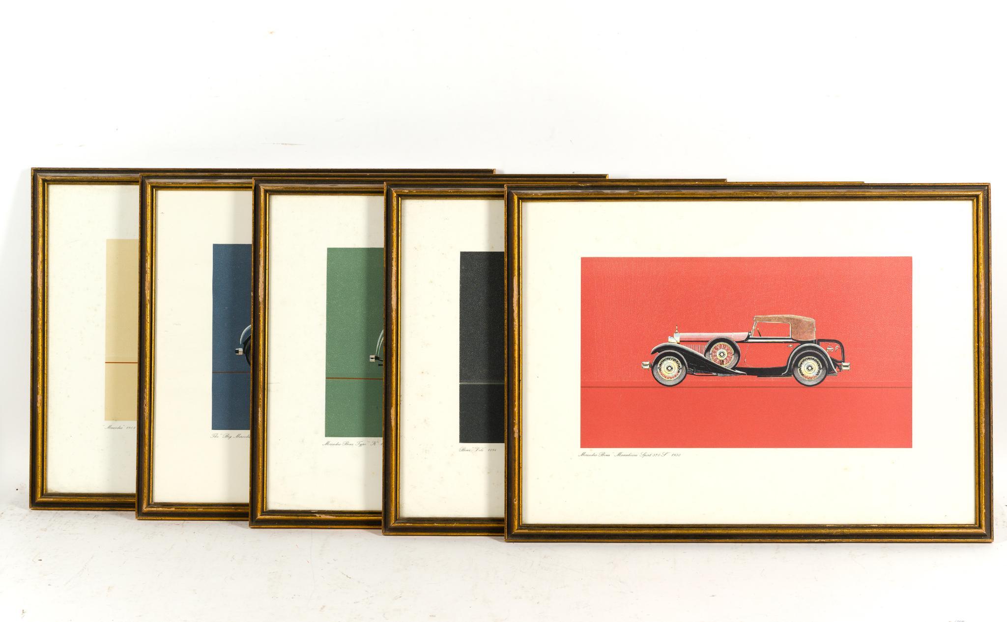 5 Prints of Vintage Mercedes-Benz
