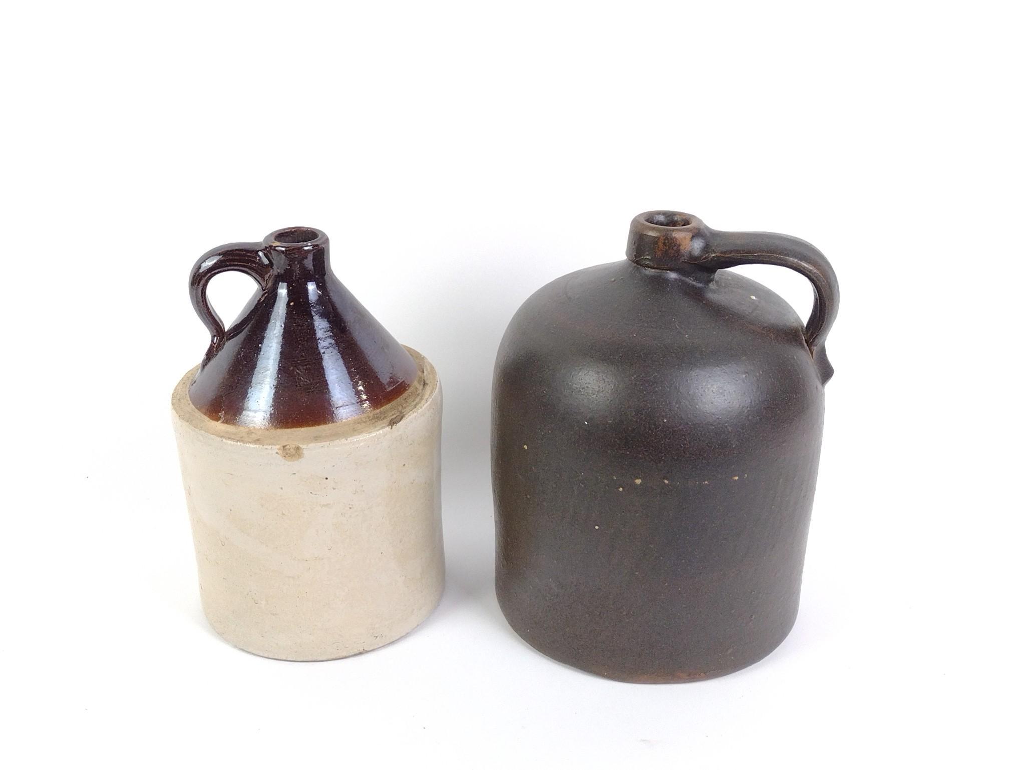 2 Stoneware Jugs