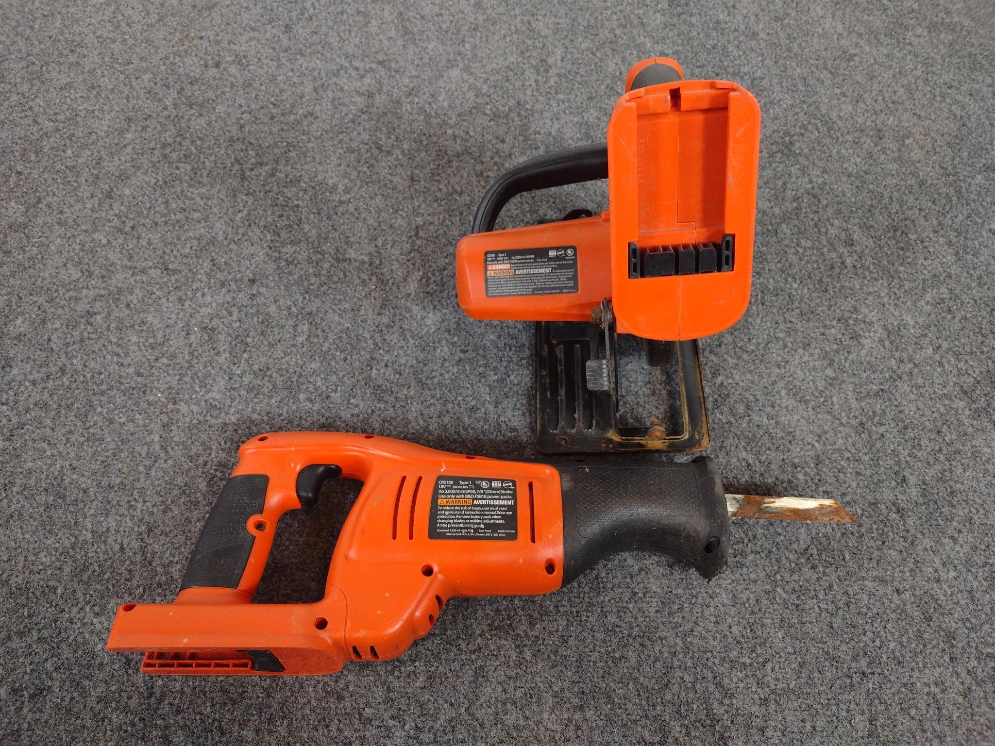 2 Cordless & 2 Corded Black & Decker Power Tools