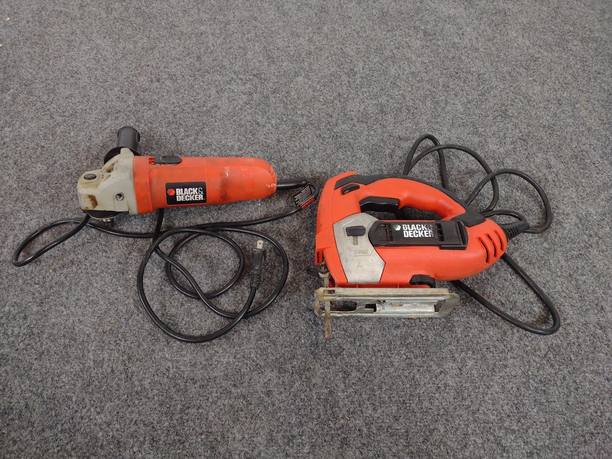 2 Cordless & 2 Corded Black & Decker Power Tools