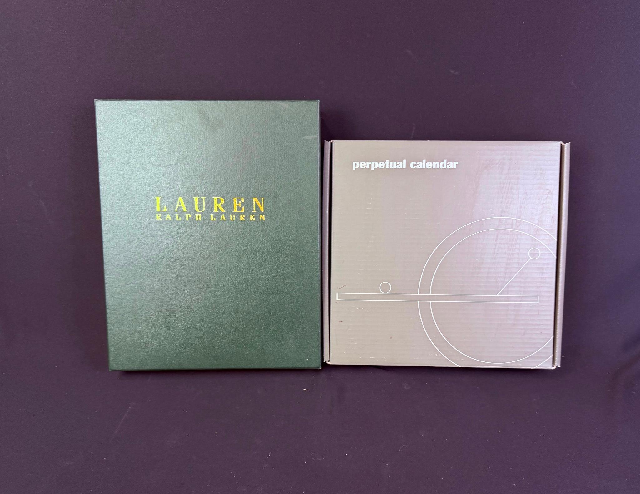 Polo Ralph Lauren Cotton Throw & MoMA Perpetual Calendar