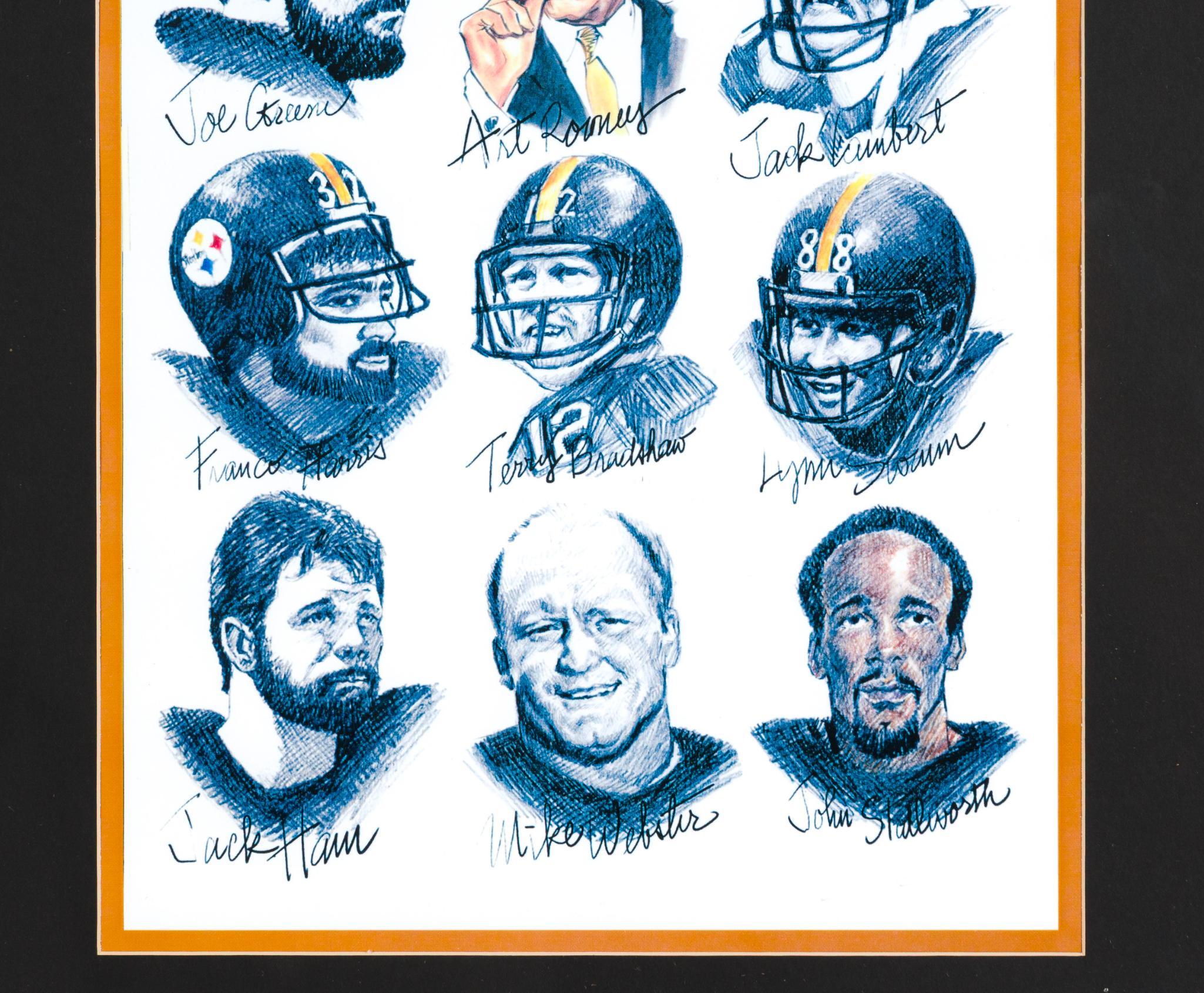 2 Pittsburgh Steelers Framed Pieces