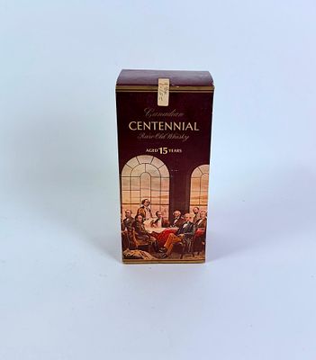 Canadian Centennial Rare Old Whiskey. In original box. 4-1/2" wide x 9-3/4" high. IMPORTANT 