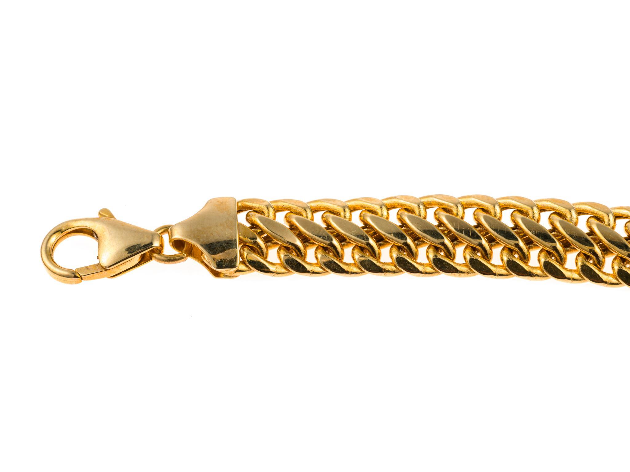 14K Gold Chain Bracelet