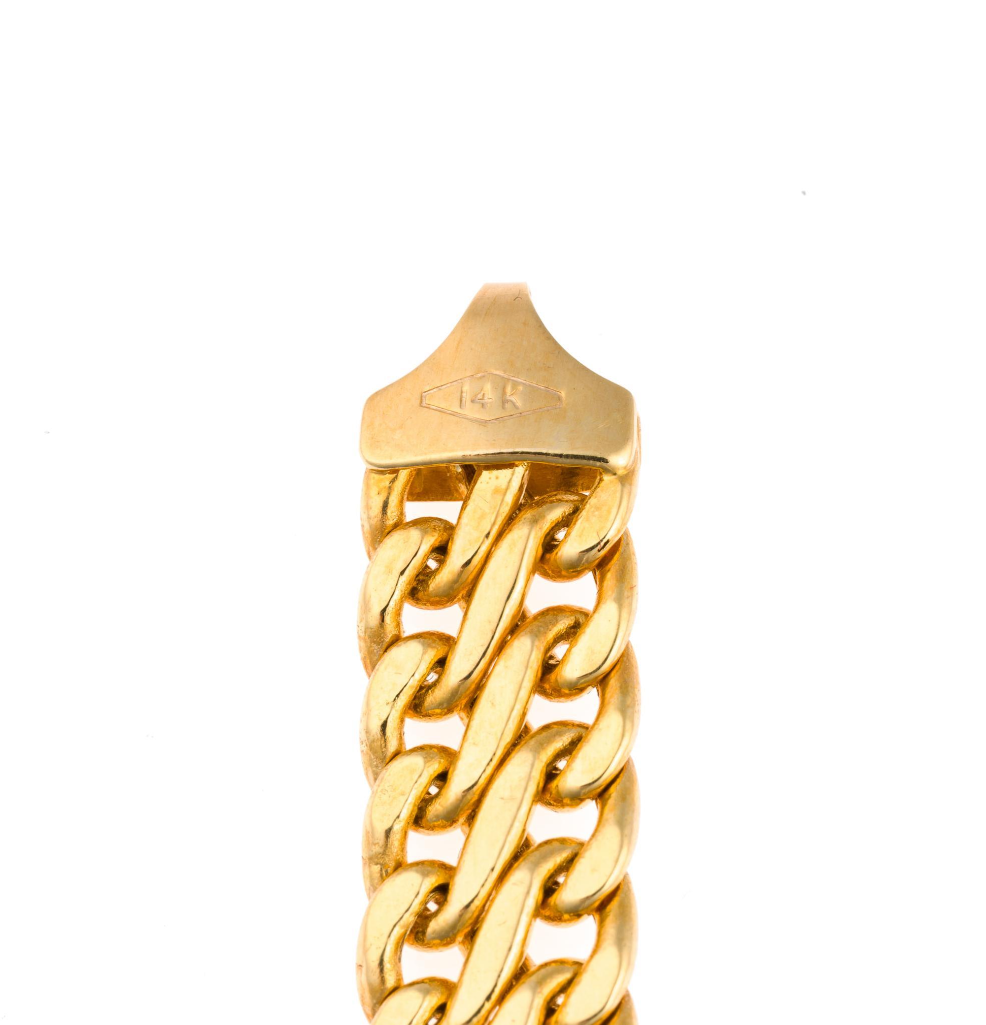 14K Gold Chain Bracelet