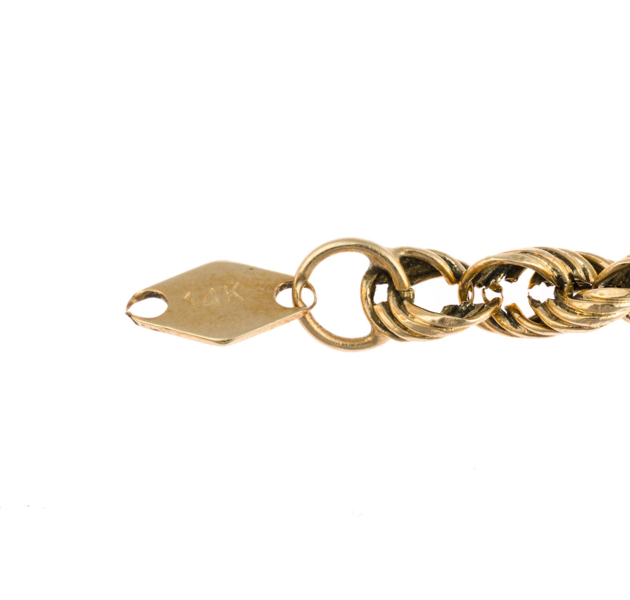 14K Gold Chain Bracelet