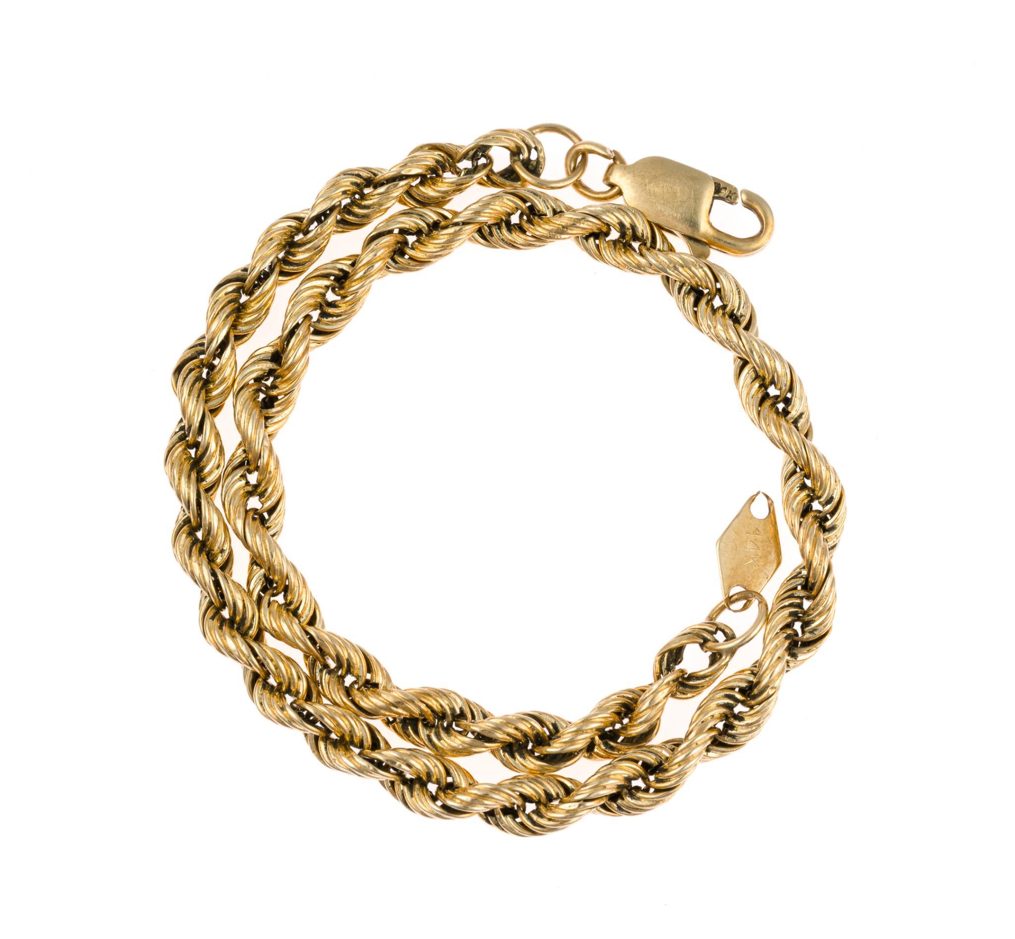 14K Gold Chain Bracelet
