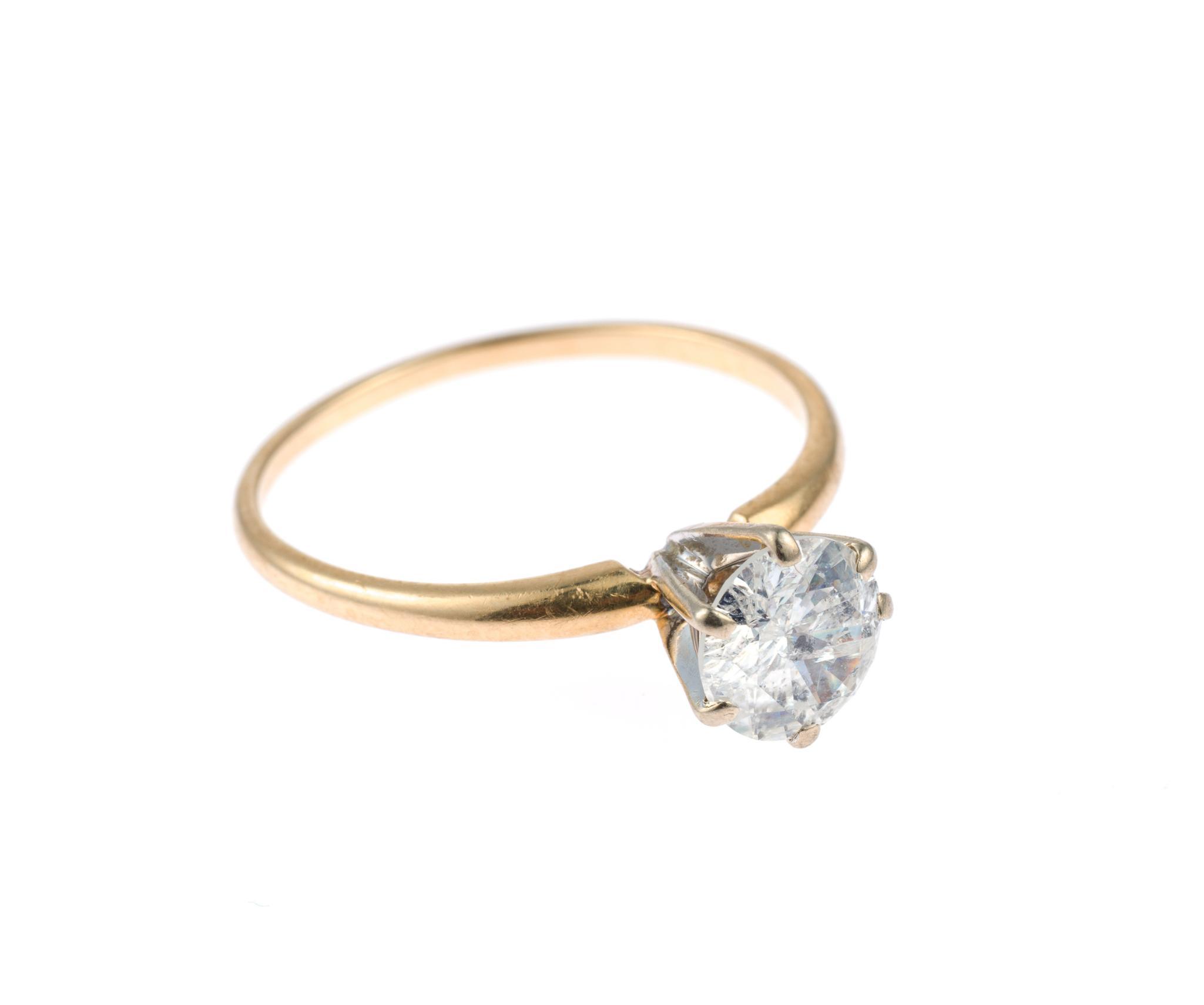 14K Gold and Diamond Ring