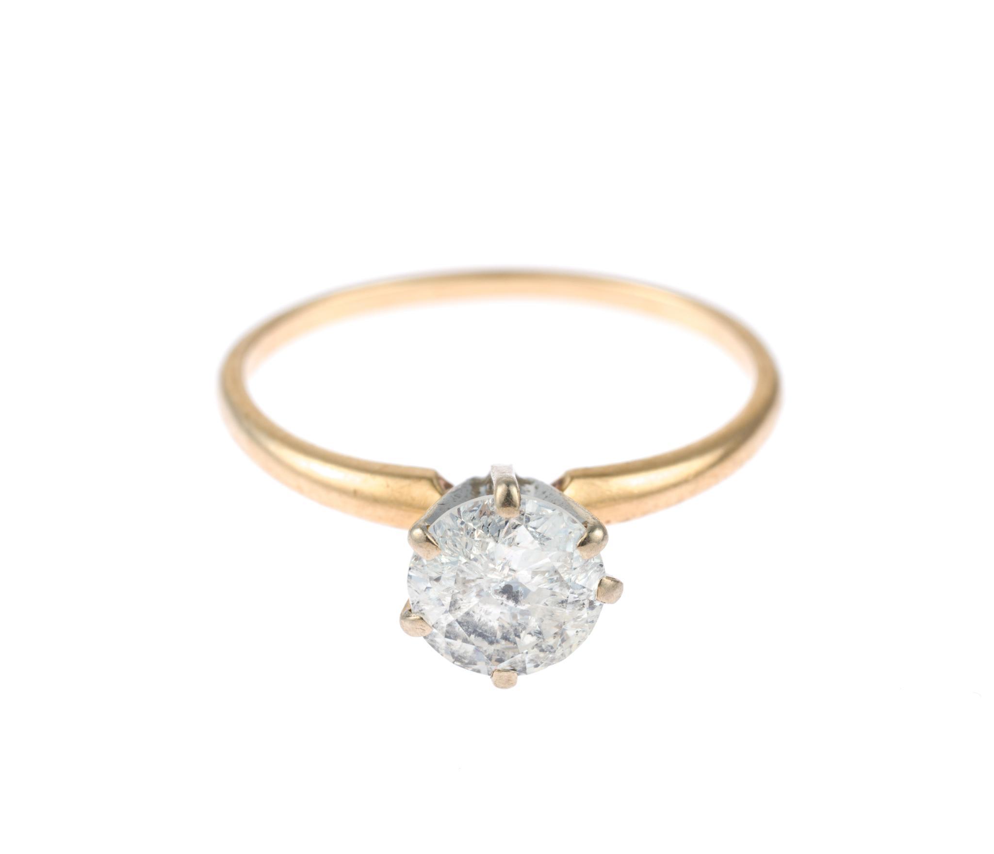 14K Gold and Diamond Ring