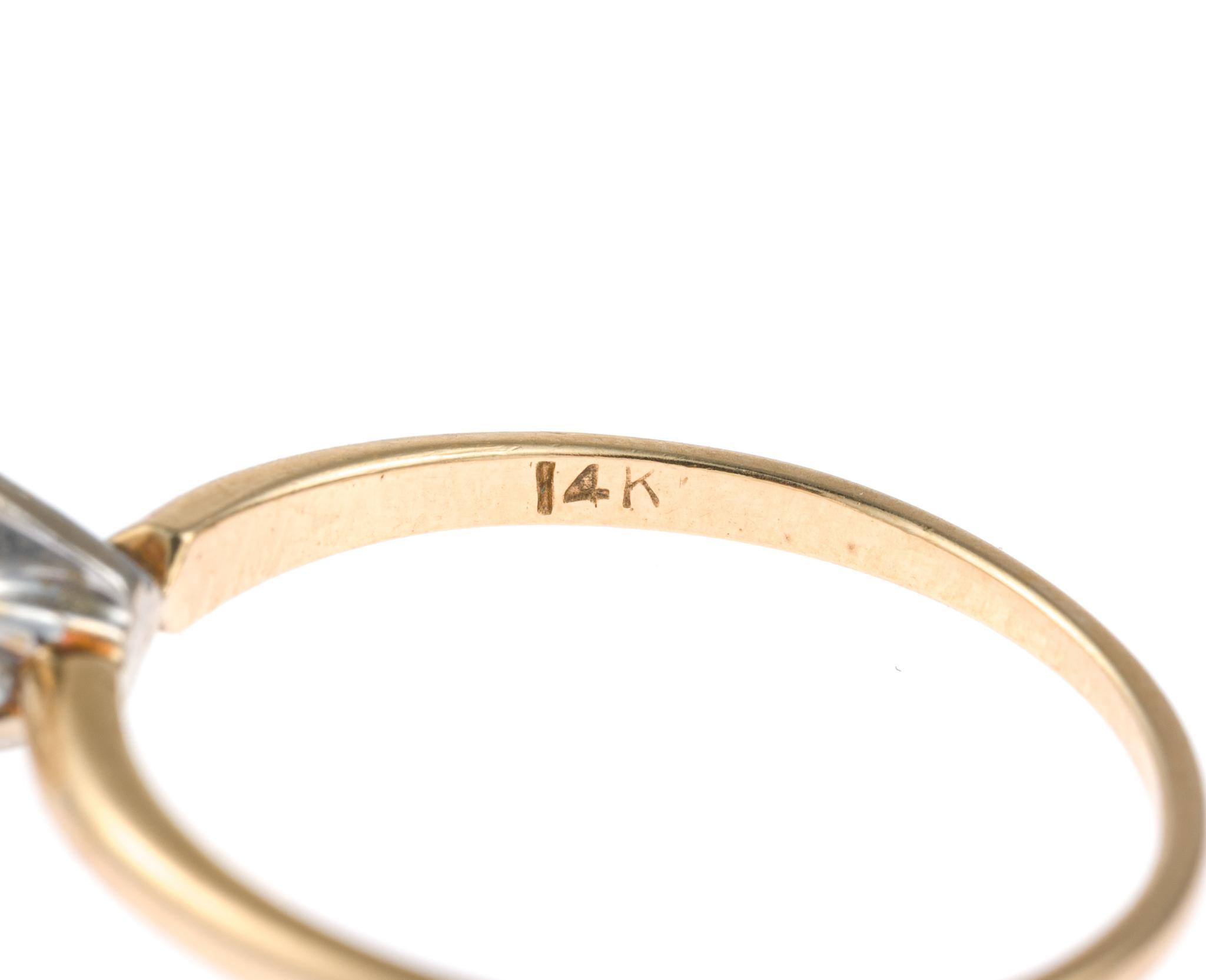 14K Gold and Diamond Ring