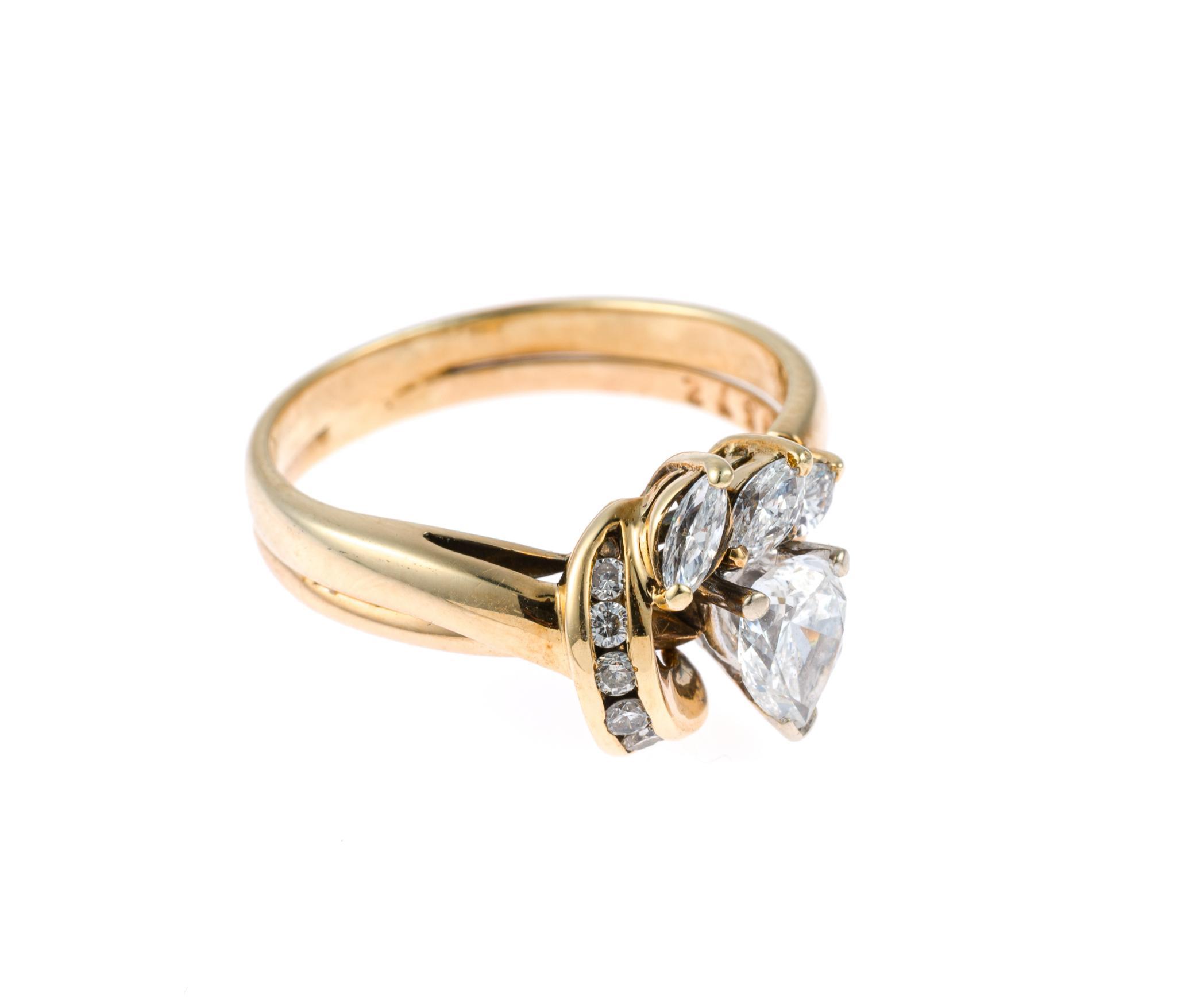 14K Gold and Diamond Ring