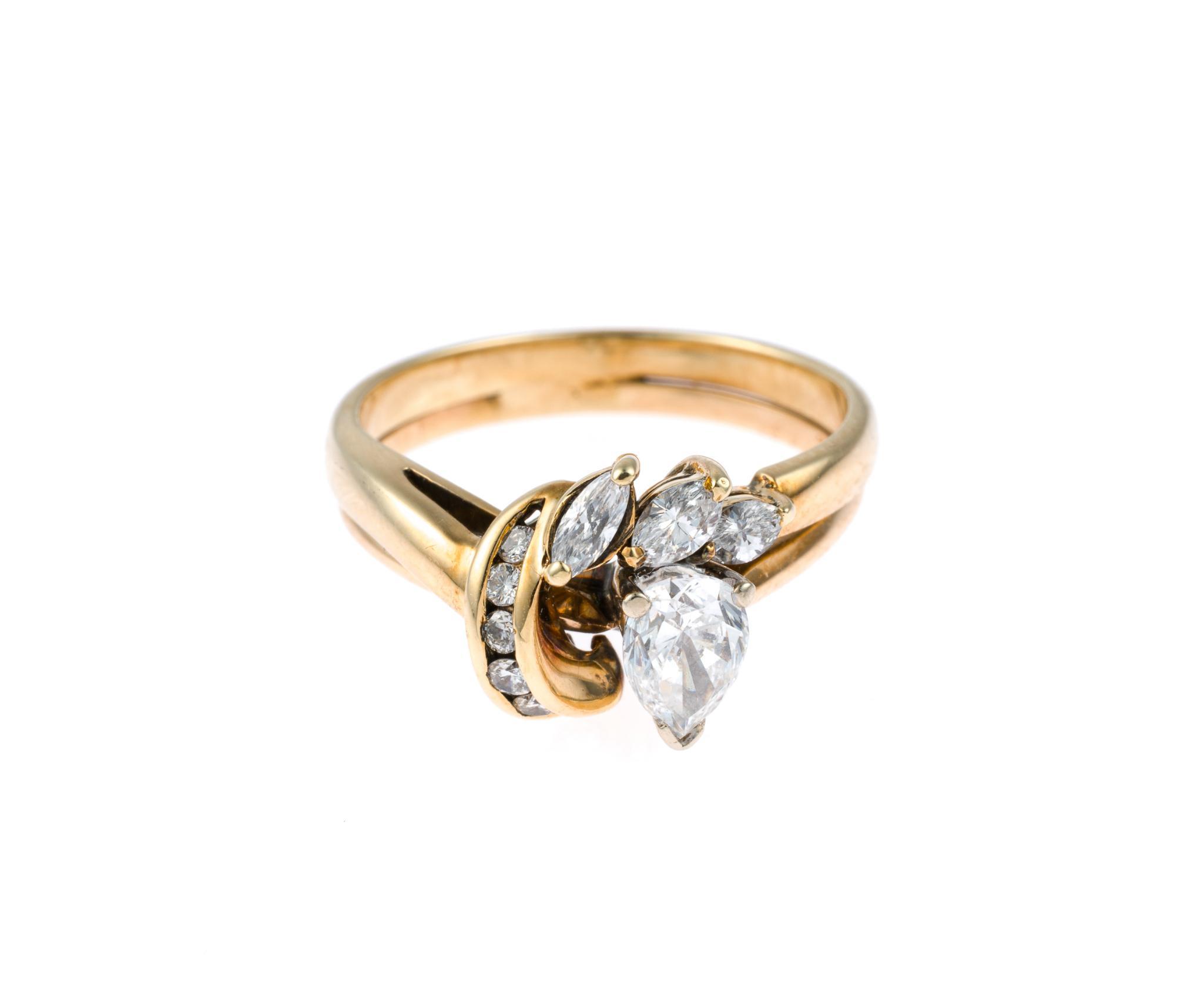 14K Gold and Diamond Ring
