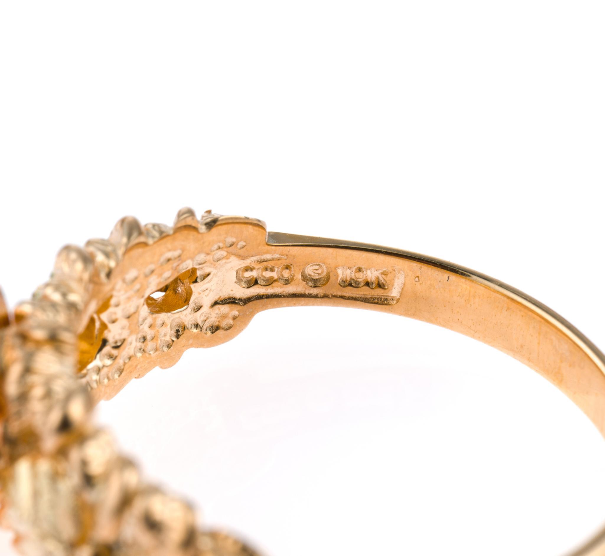 Six 10K Gold Rings Incl. Class Ring