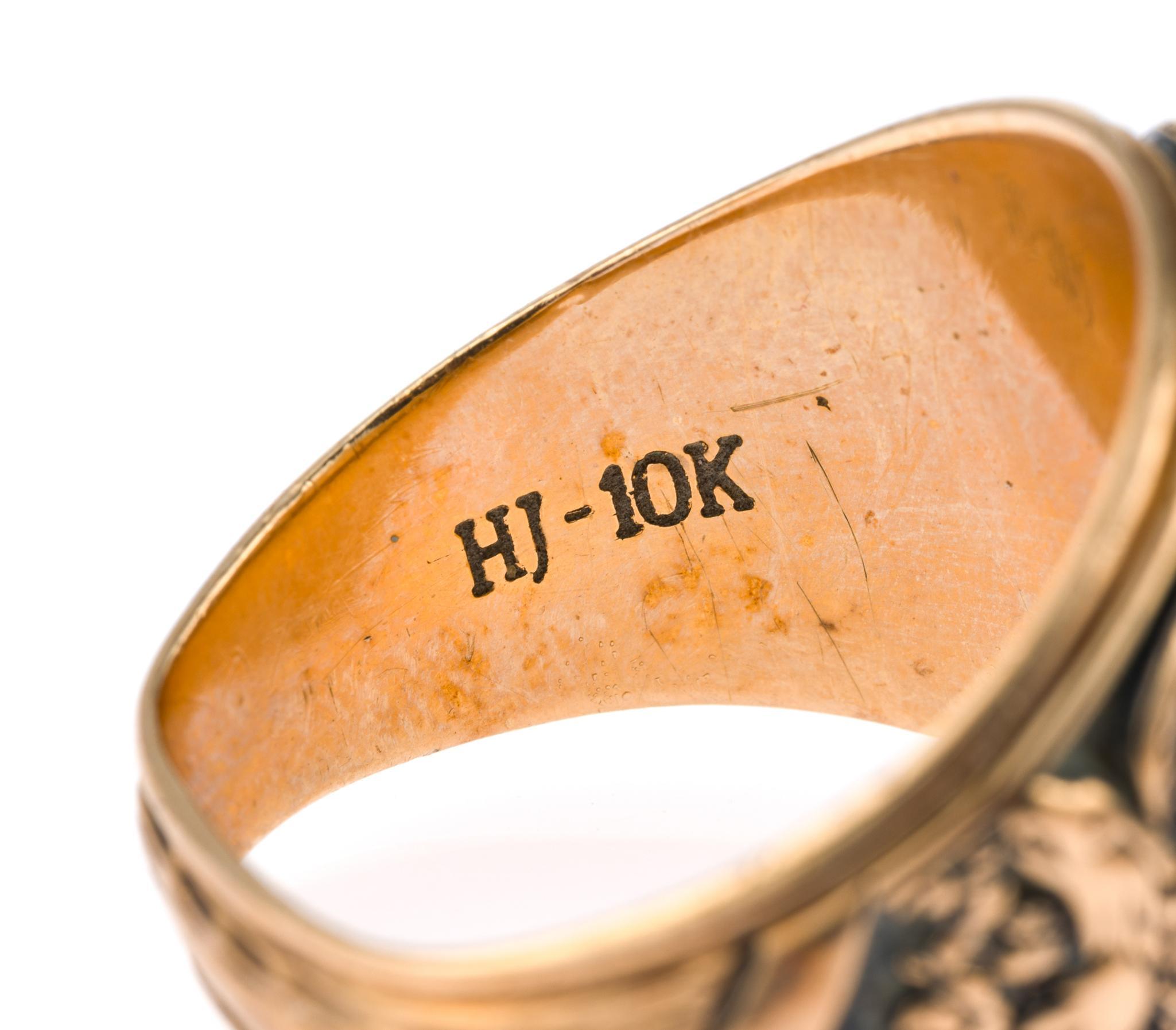 Six 10K Gold Rings Incl. Class Ring