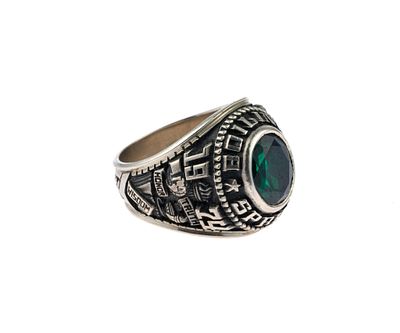 10K Gold Class Ring. A 10k white gold class ring size 9.5, Boiling Springs High School 