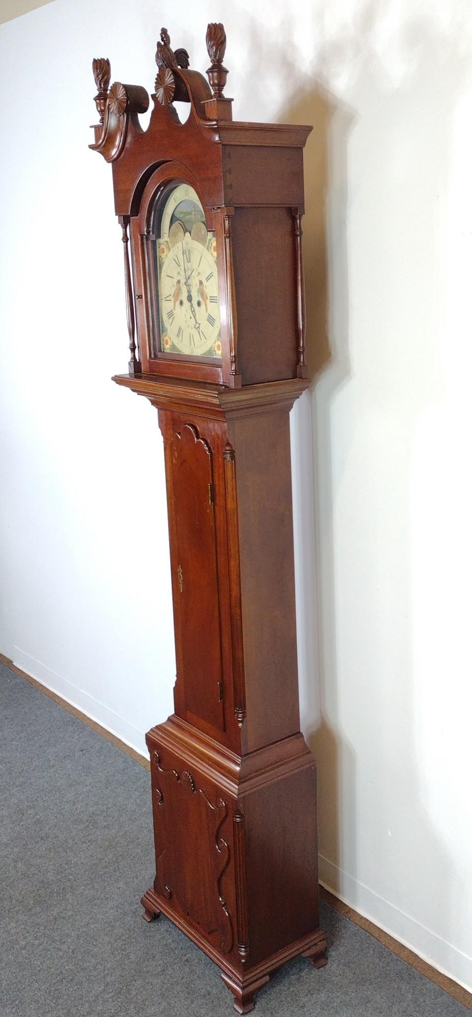 Rooster Tall Case Clock