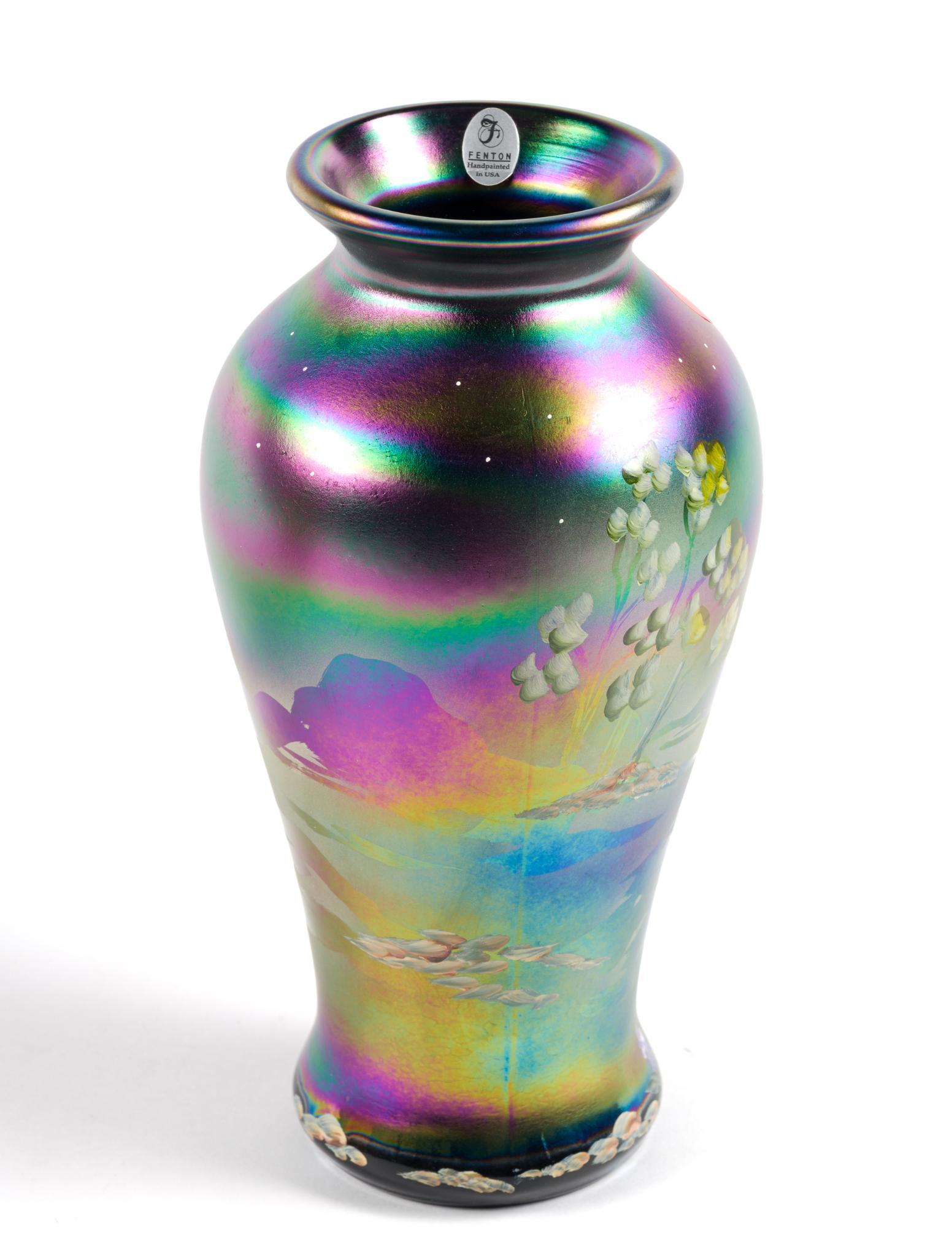 Fenton "Ghost Rider" Vase