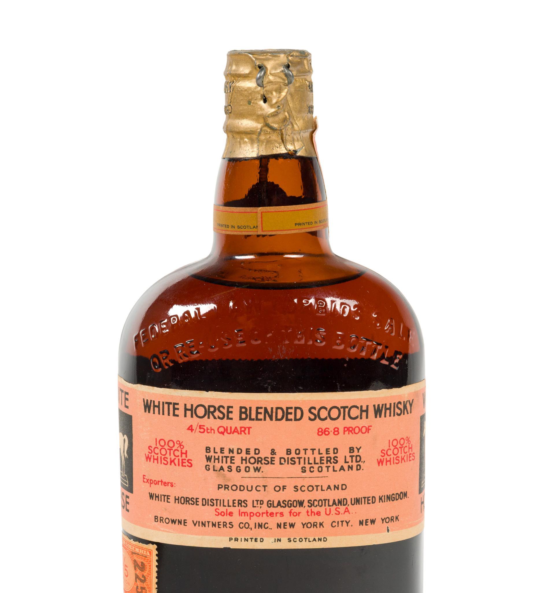 White Horse Cellar Scotch Whiskey