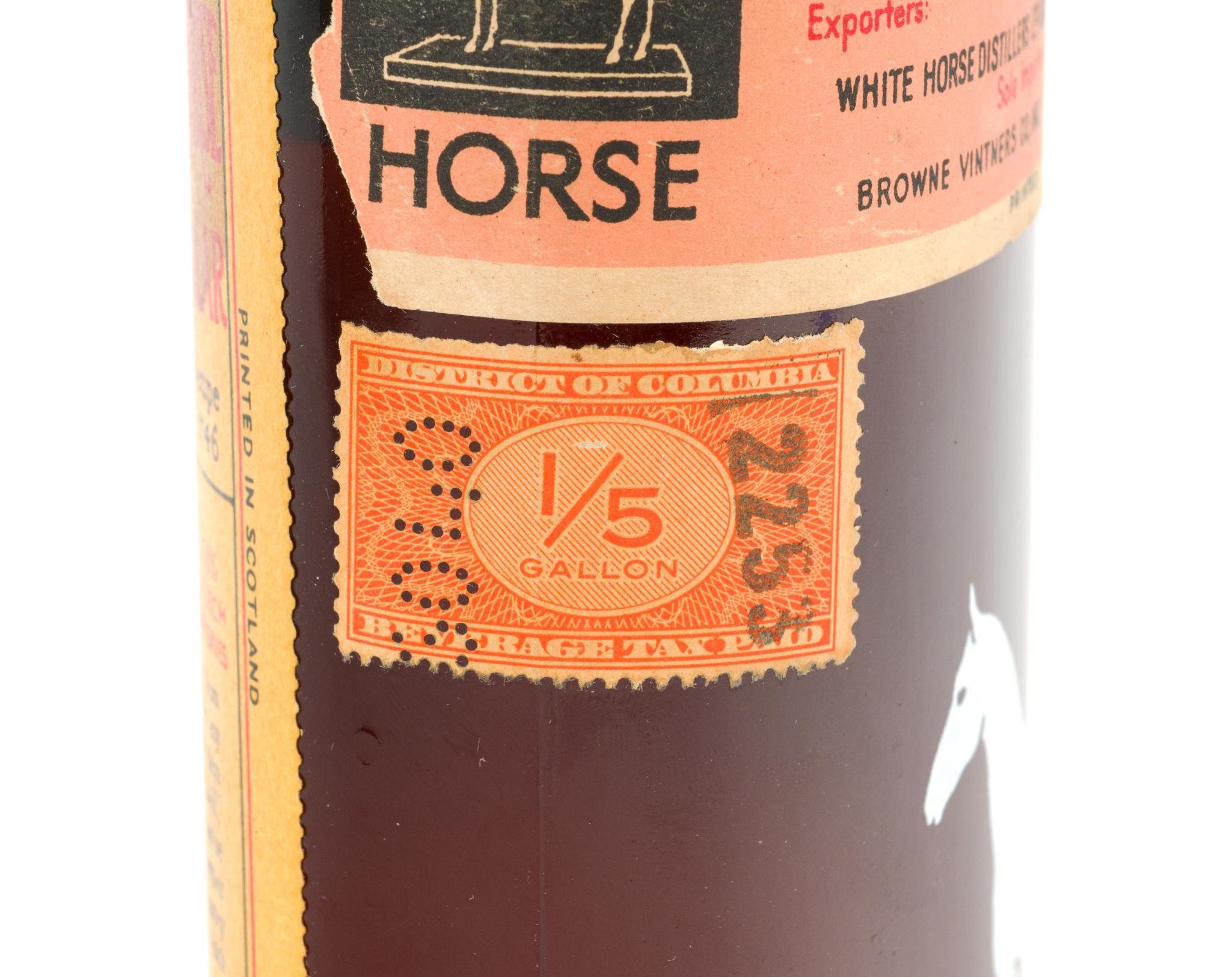 White Horse Cellar Scotch Whiskey